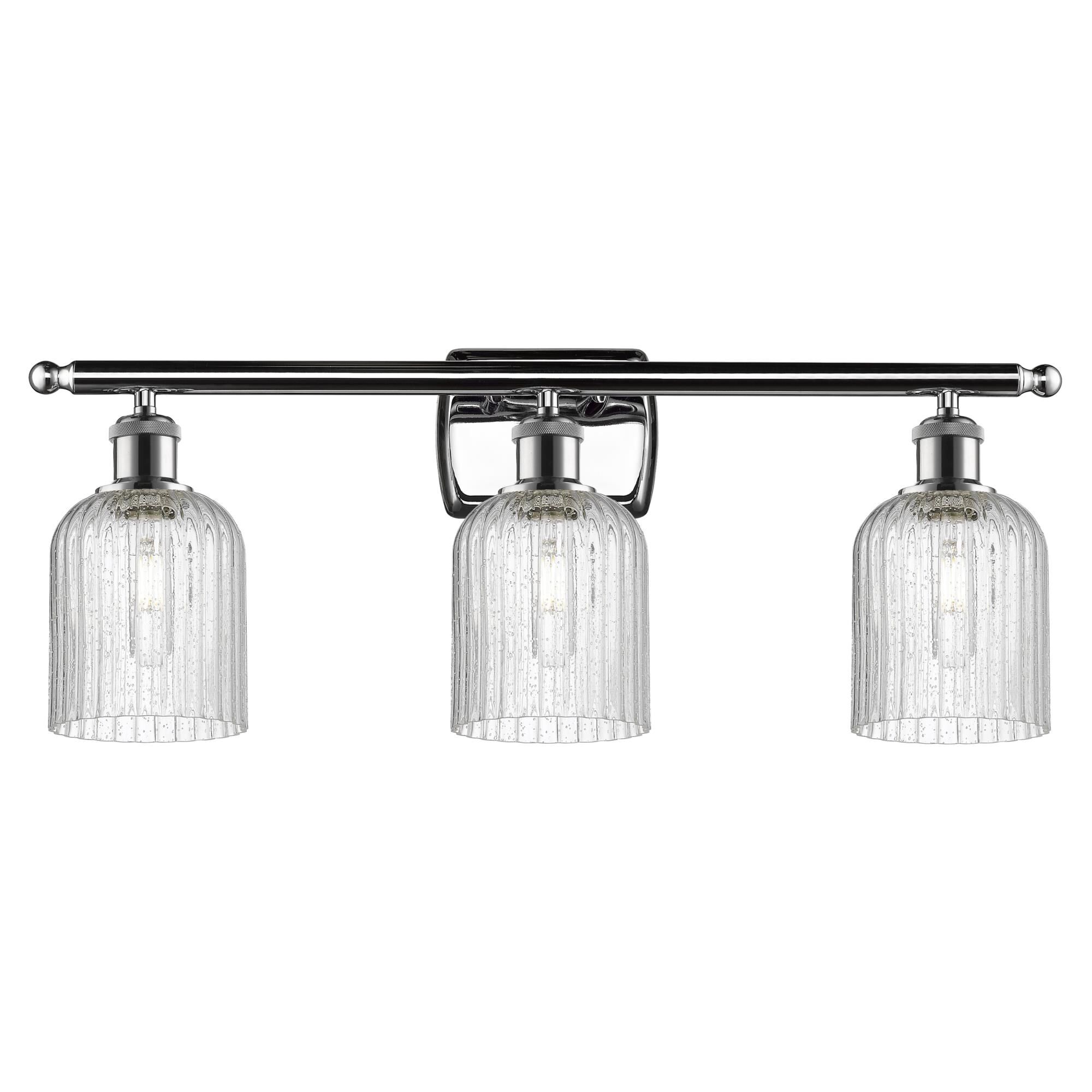 Shown in Polished Chrome finish and Seedy shade