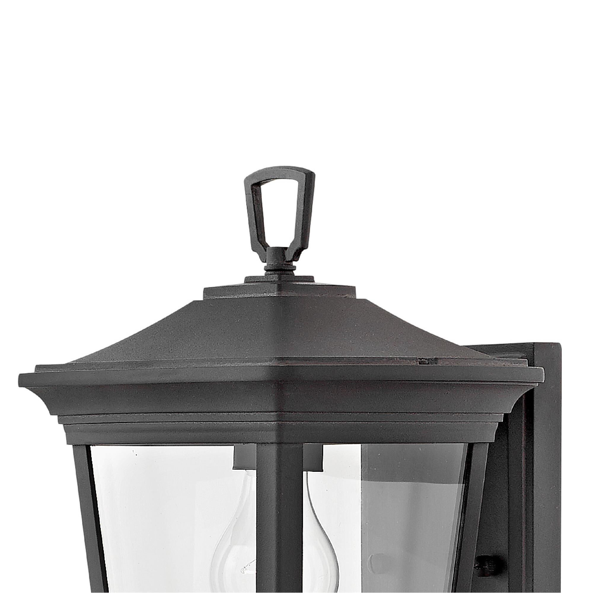 Shown in Museum Black finish and Clear glass