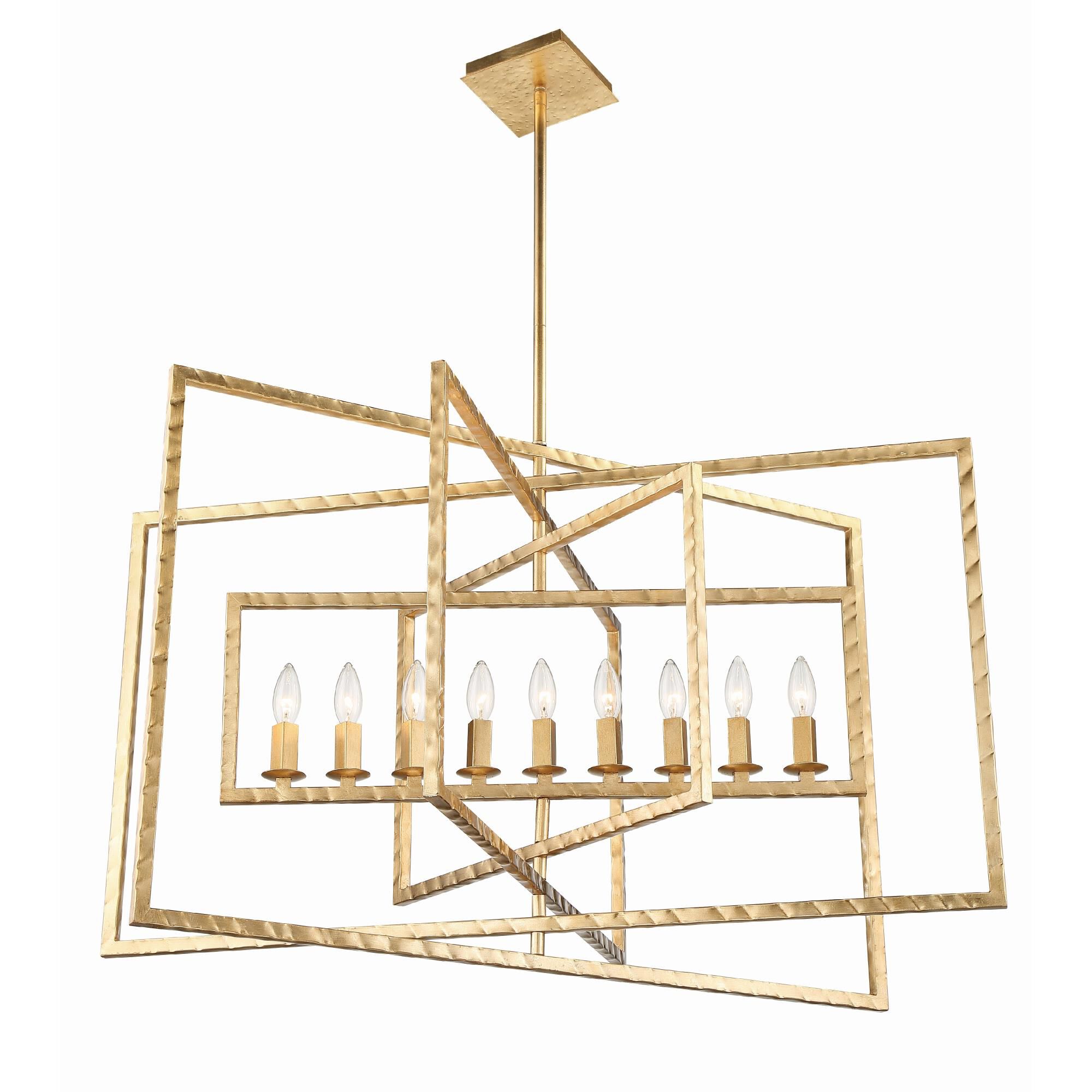 Capri 39 Inch 9 Light Chandelier by Crystorama