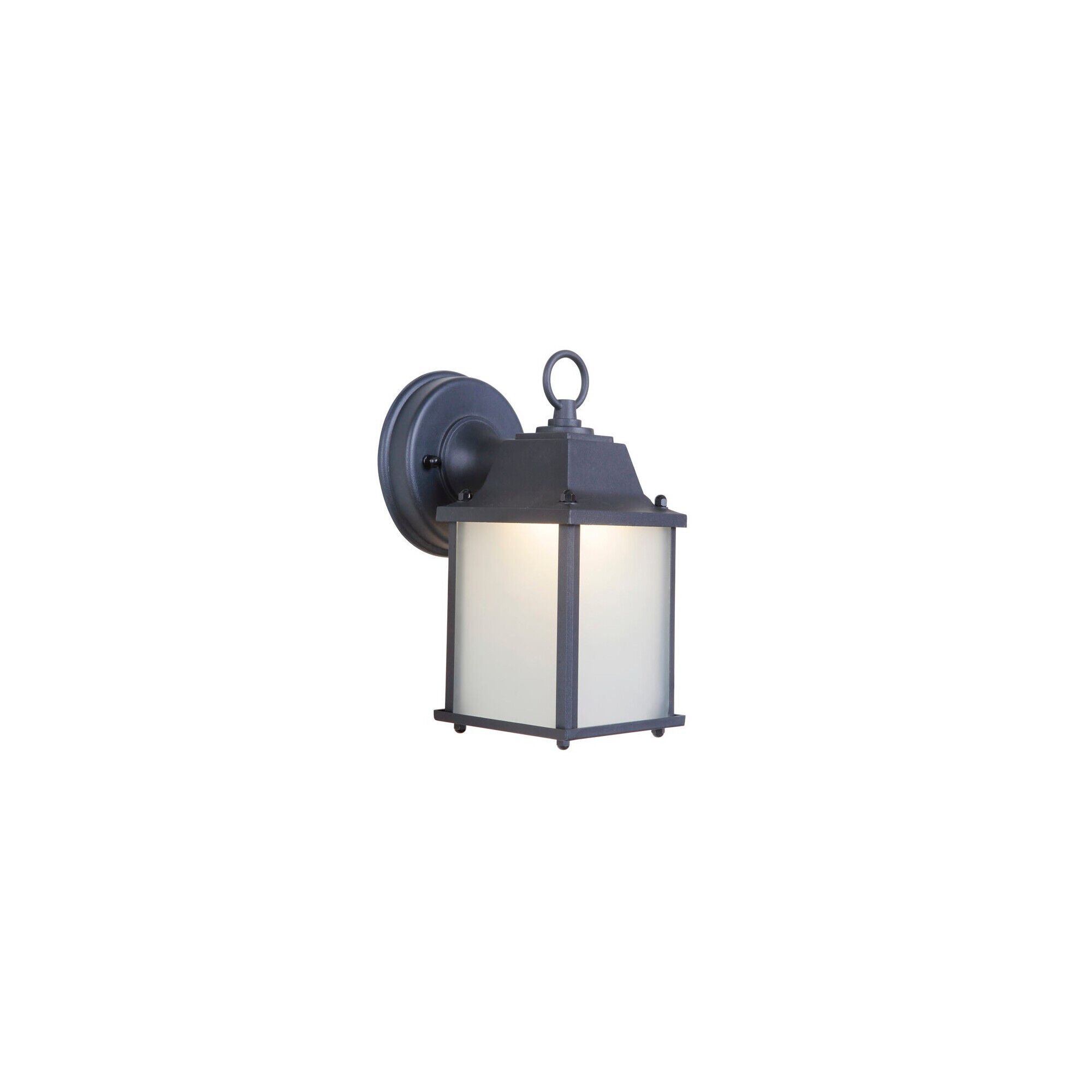 Shown in Textured Matte Black finish and Yes glass and Yes shade and Rectangle accent