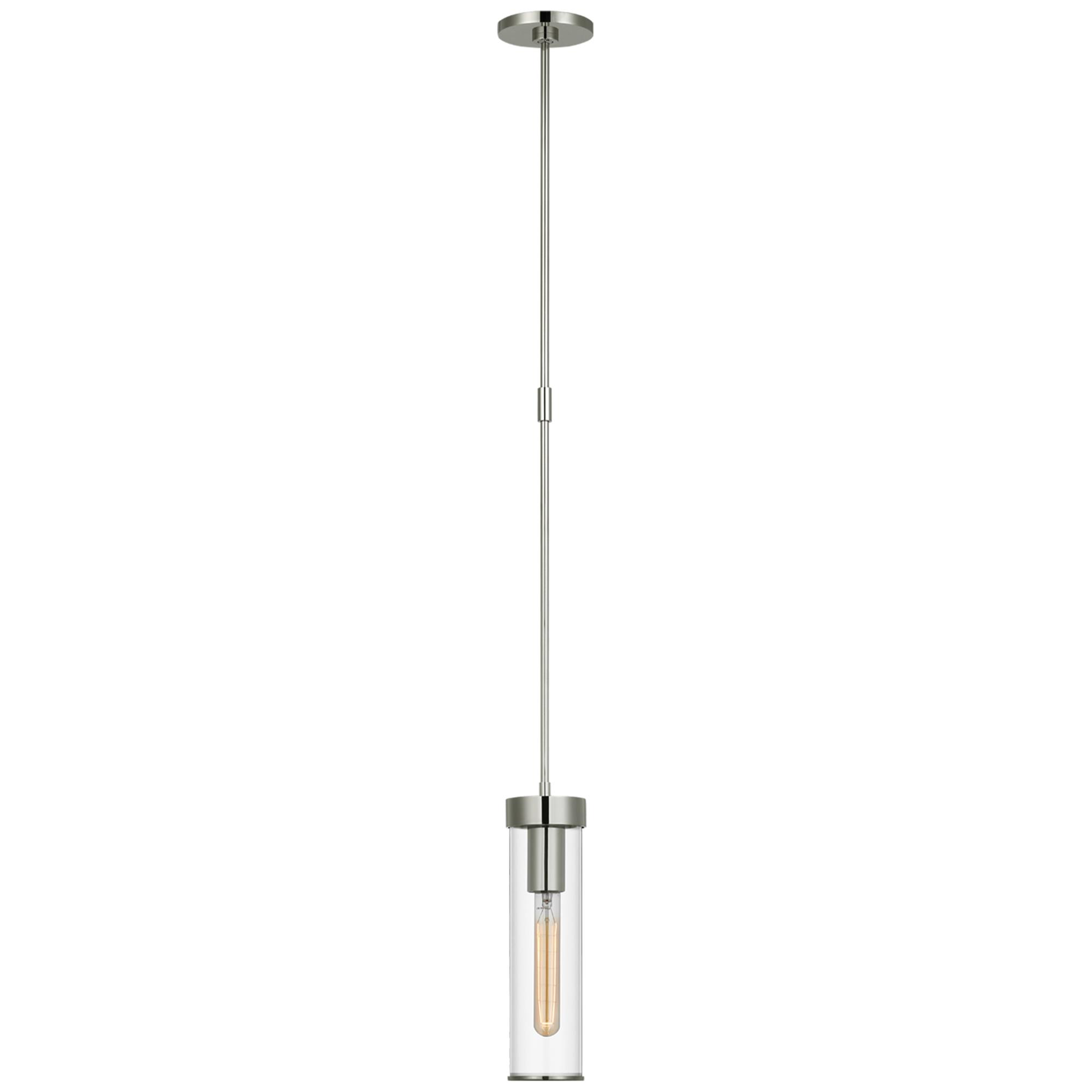 Shown in Polished Nickel finish and Clear glass