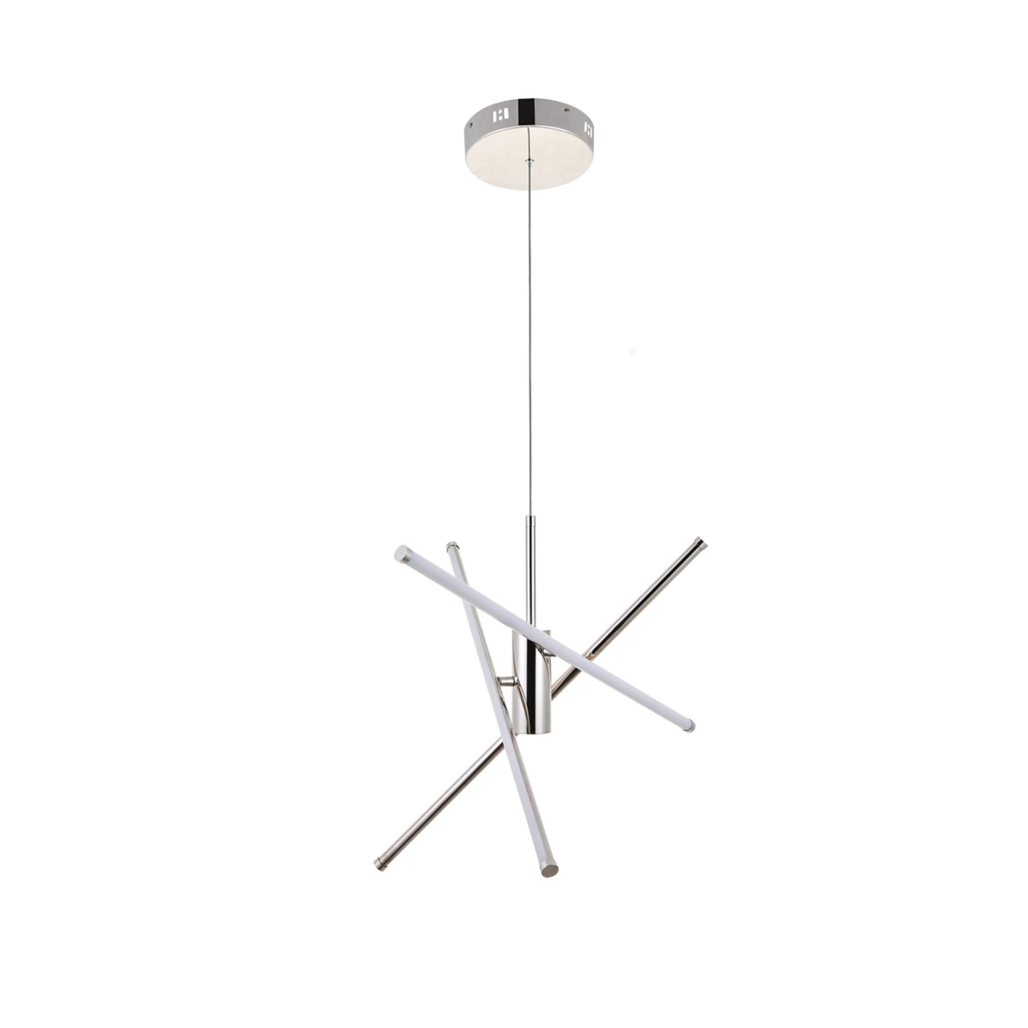 Sonya 28 Inch 3 Light LED Chandelier by Elegant Lighting