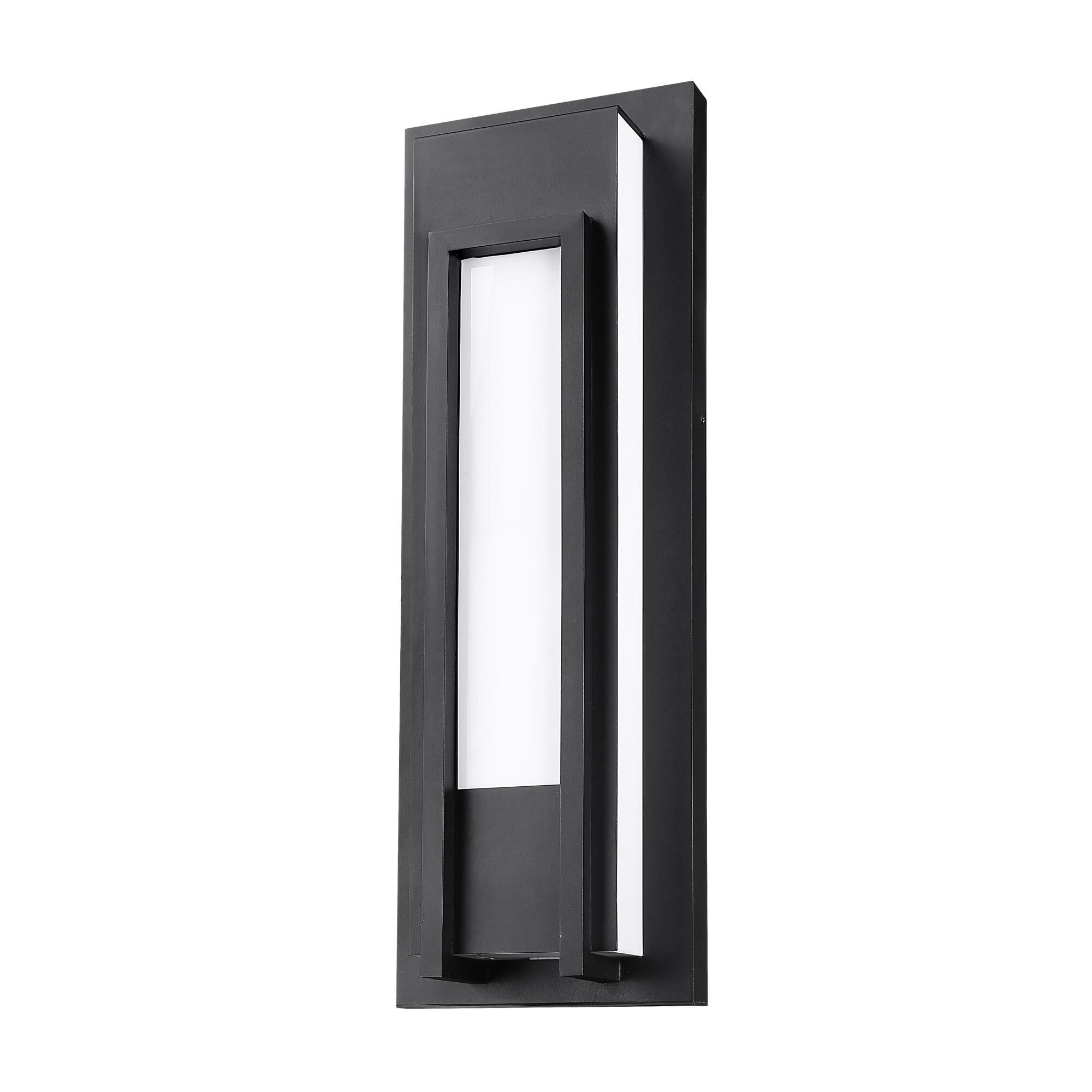 Shown in Black finish and White glass