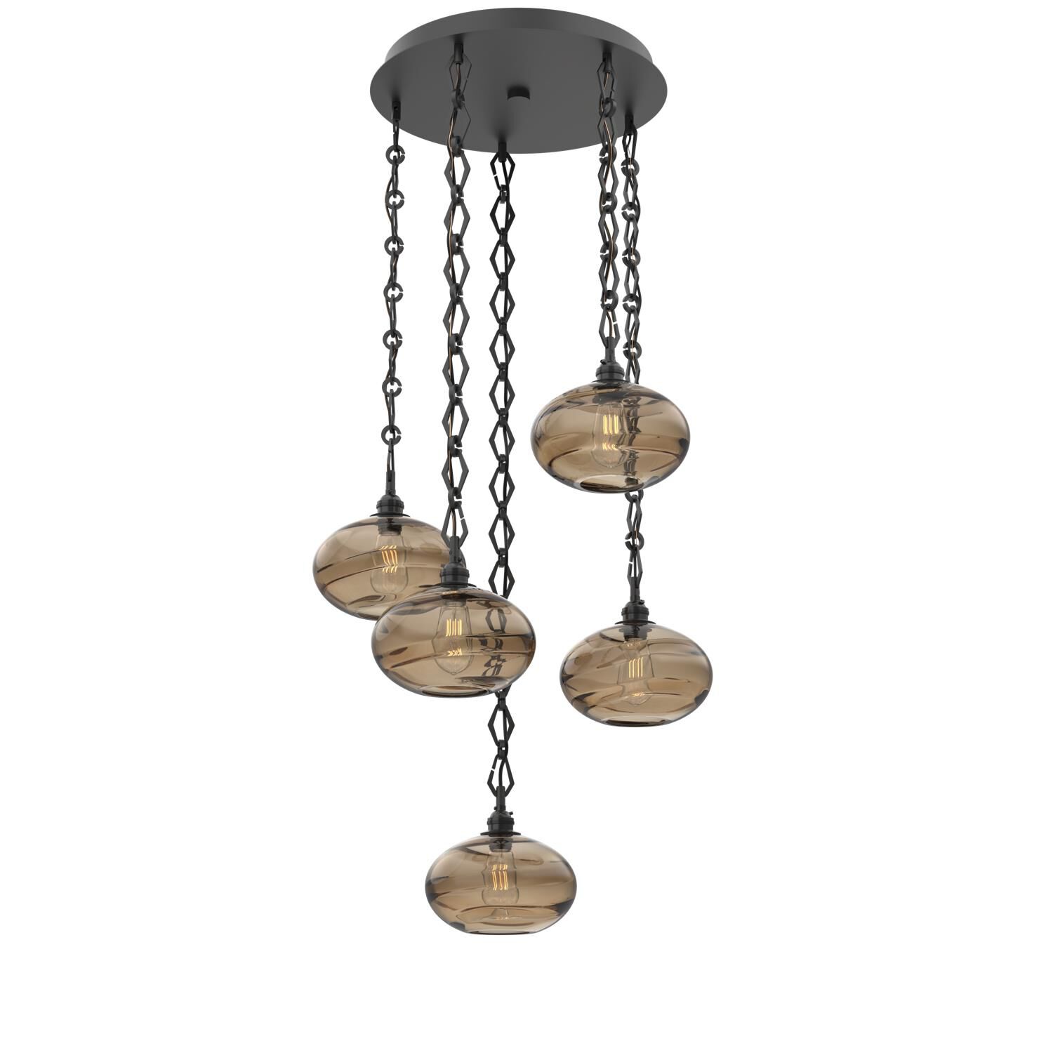 Levi Wilson Coppa 22 Inch Multi Light Pendant by Hammerton Studio