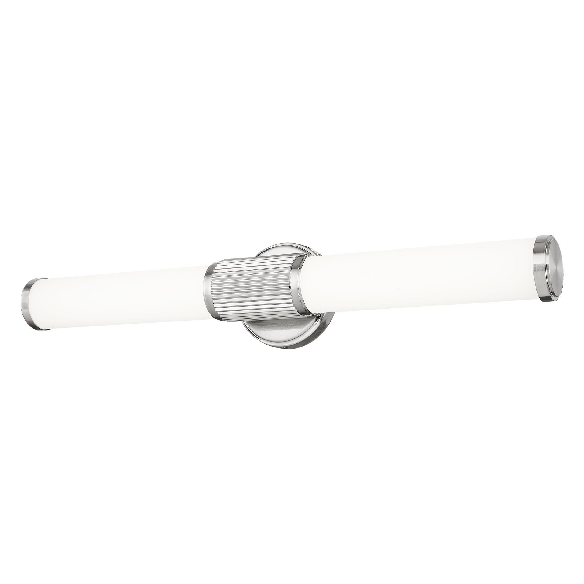 Shown in Brushed Nickel finish and Opal White glass and Opal White shade