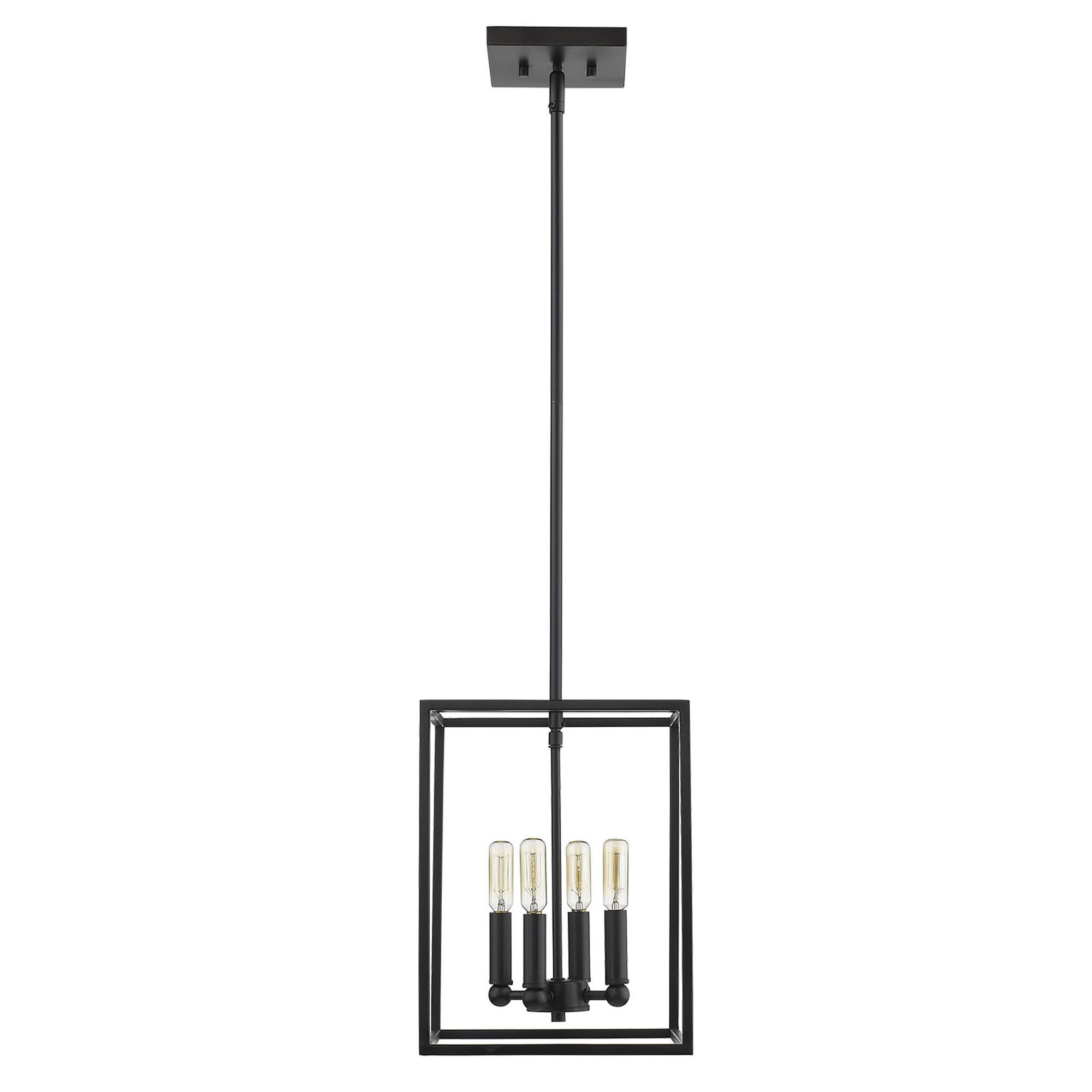 Shown in Matte Black finish and -- glass and -- shade