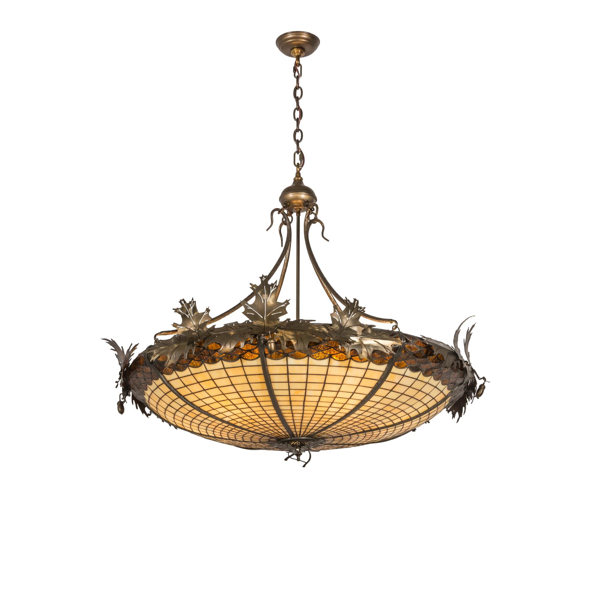 Greenbriar Oak 40 Inch Large Pendant by Meyda Lighting