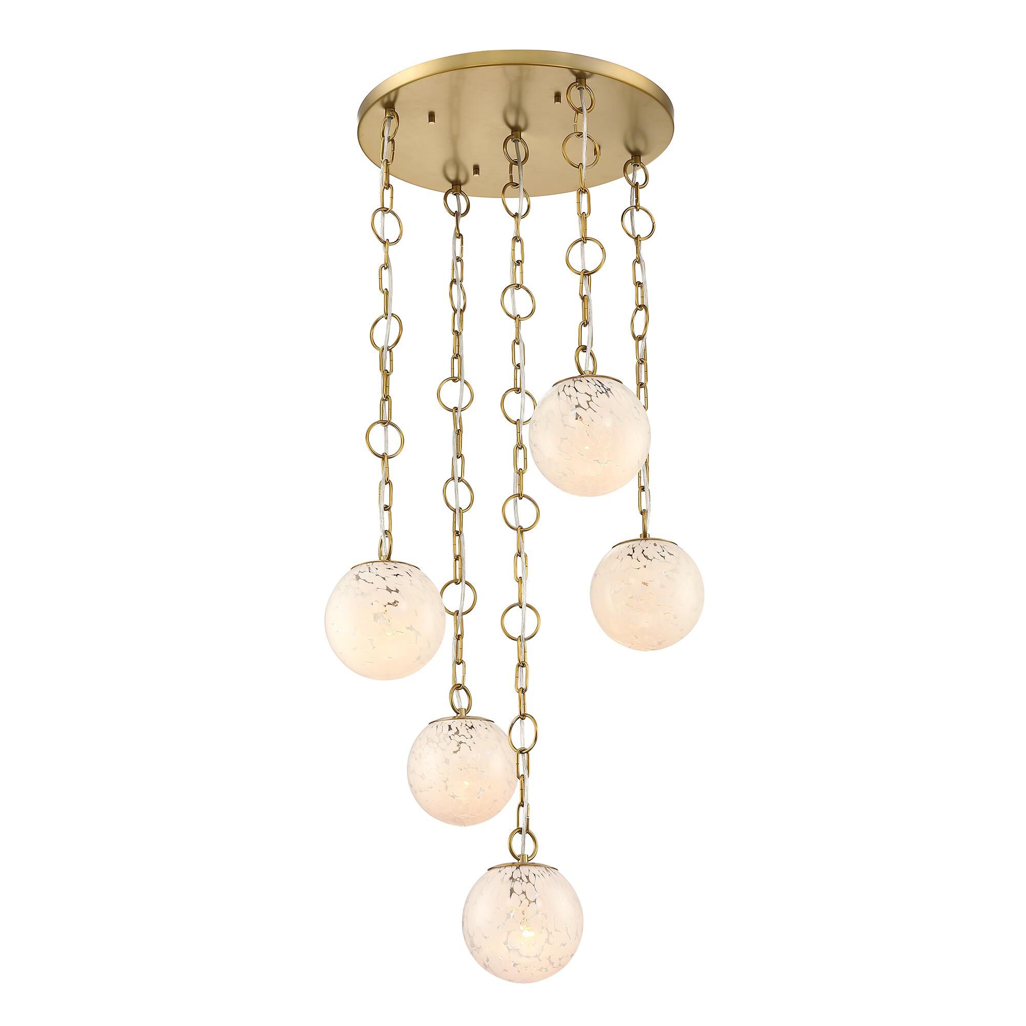 Wine Flower 25 Inch Multi Light Pendant by Designers Fountain