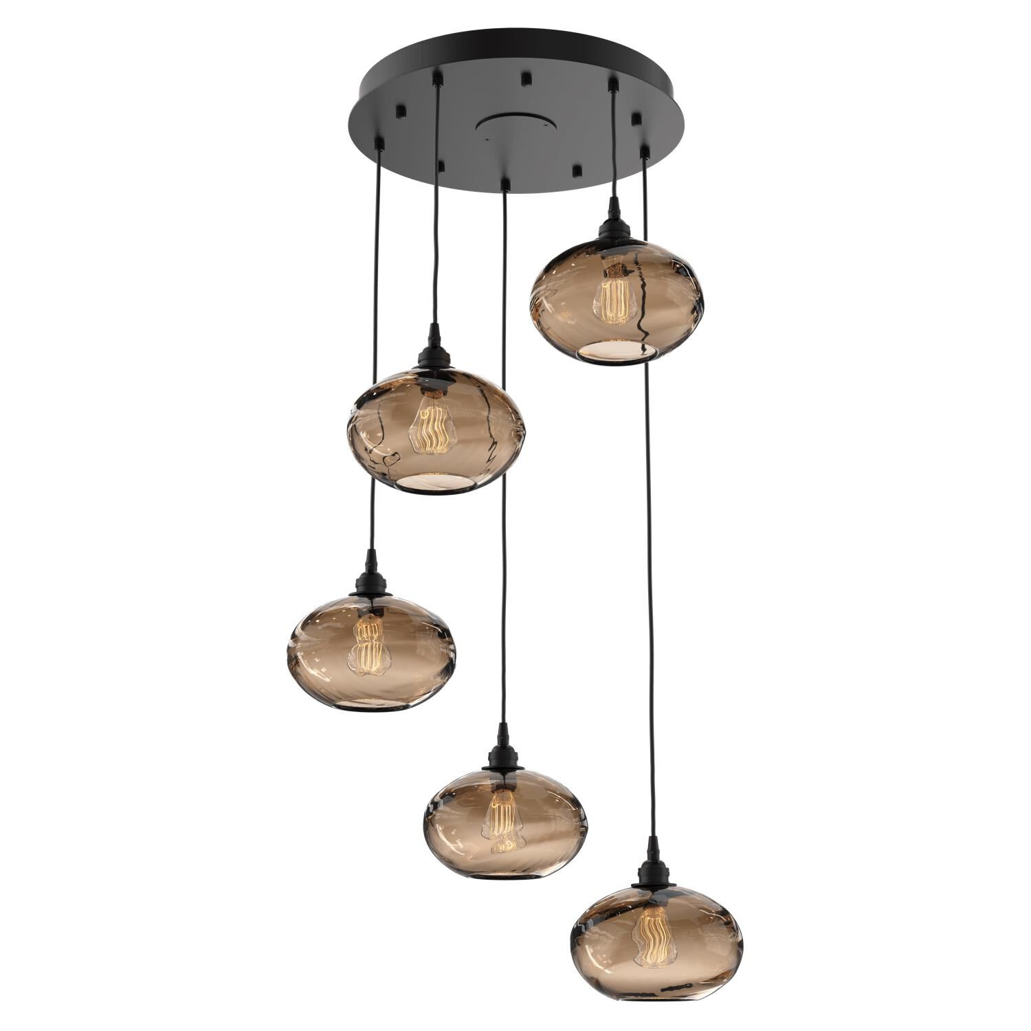 Coppa 22 Inch 5 Light Multi Light Pendant by Hammerton Studio