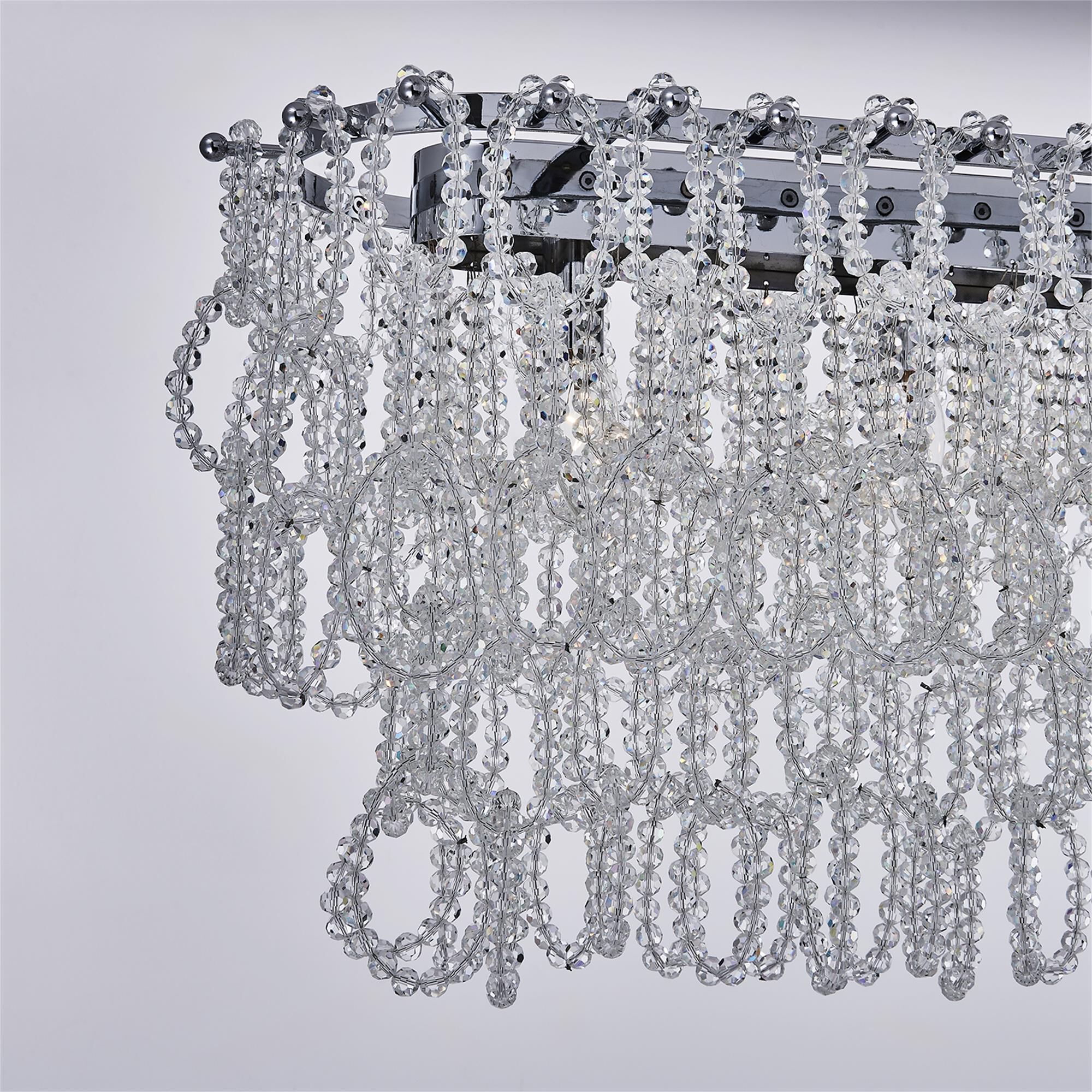 Loop Large Linear Chandelier,