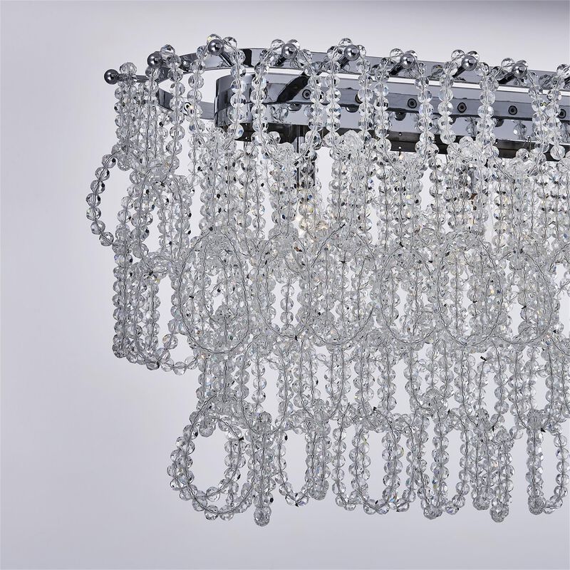 Loop Large Linear Chandelier by Allegri