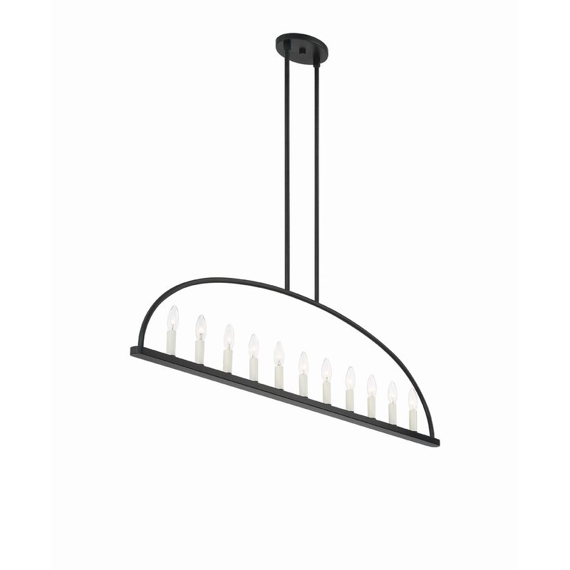 Abbott 54 Inch Linear Chandelier by Crystorama