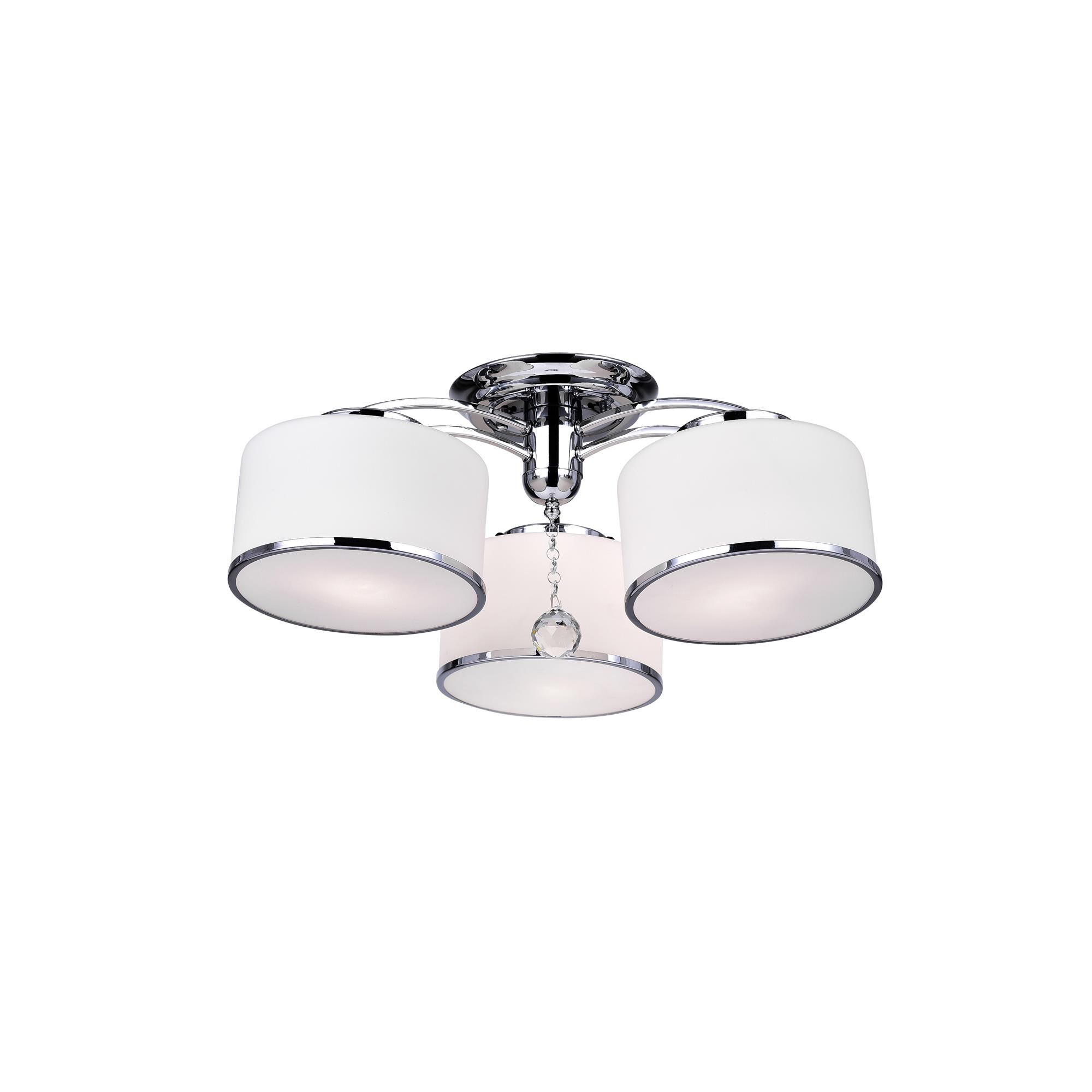 Shown in Chrome finish and White shade