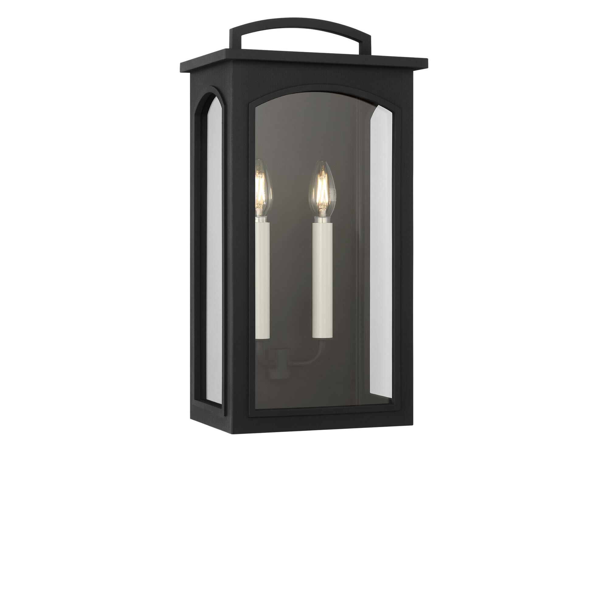 Shown in Textured Black finish and Clear glass