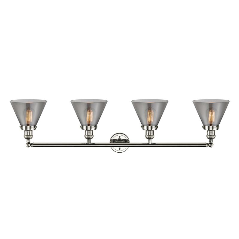Bruno Marashlian Large Cone 43 Inch 4 Light Bath Vanity Light by Innovations Lighting