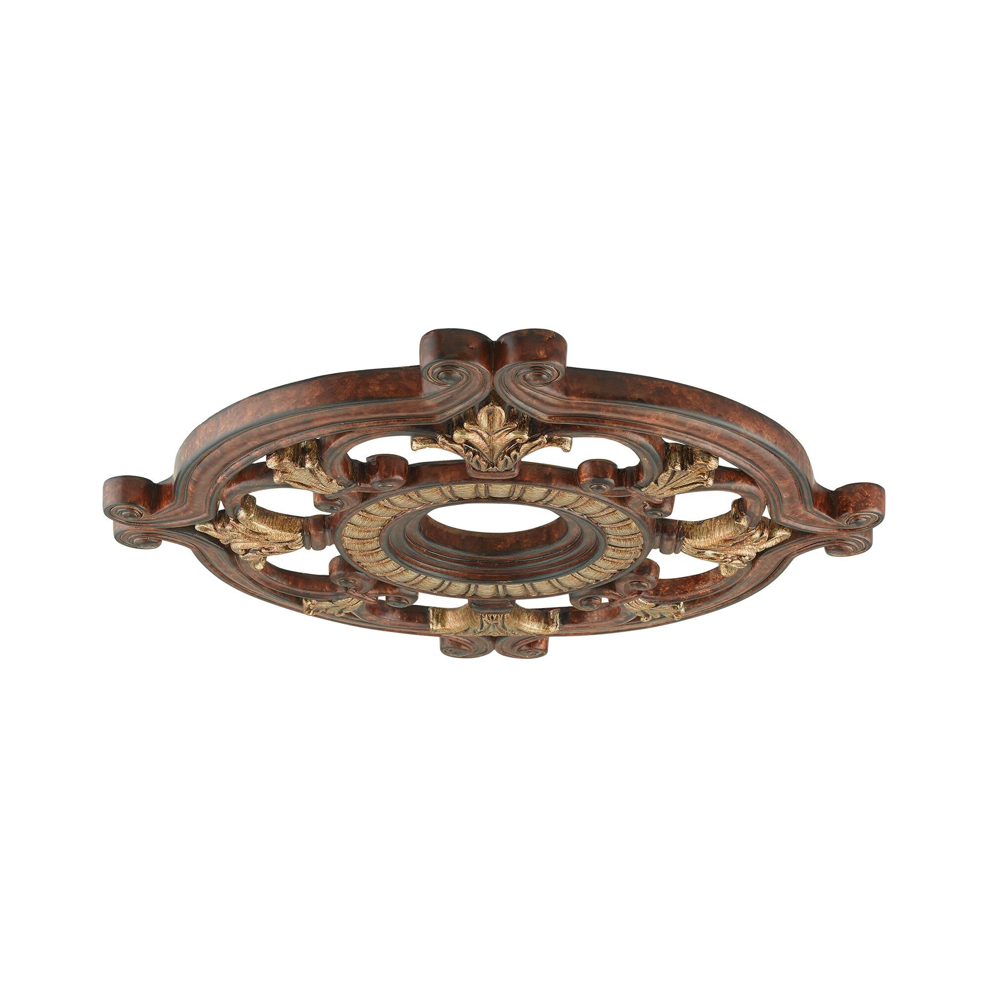 Shown in Verona Bronze-Aged Gold Leaf Accents finish