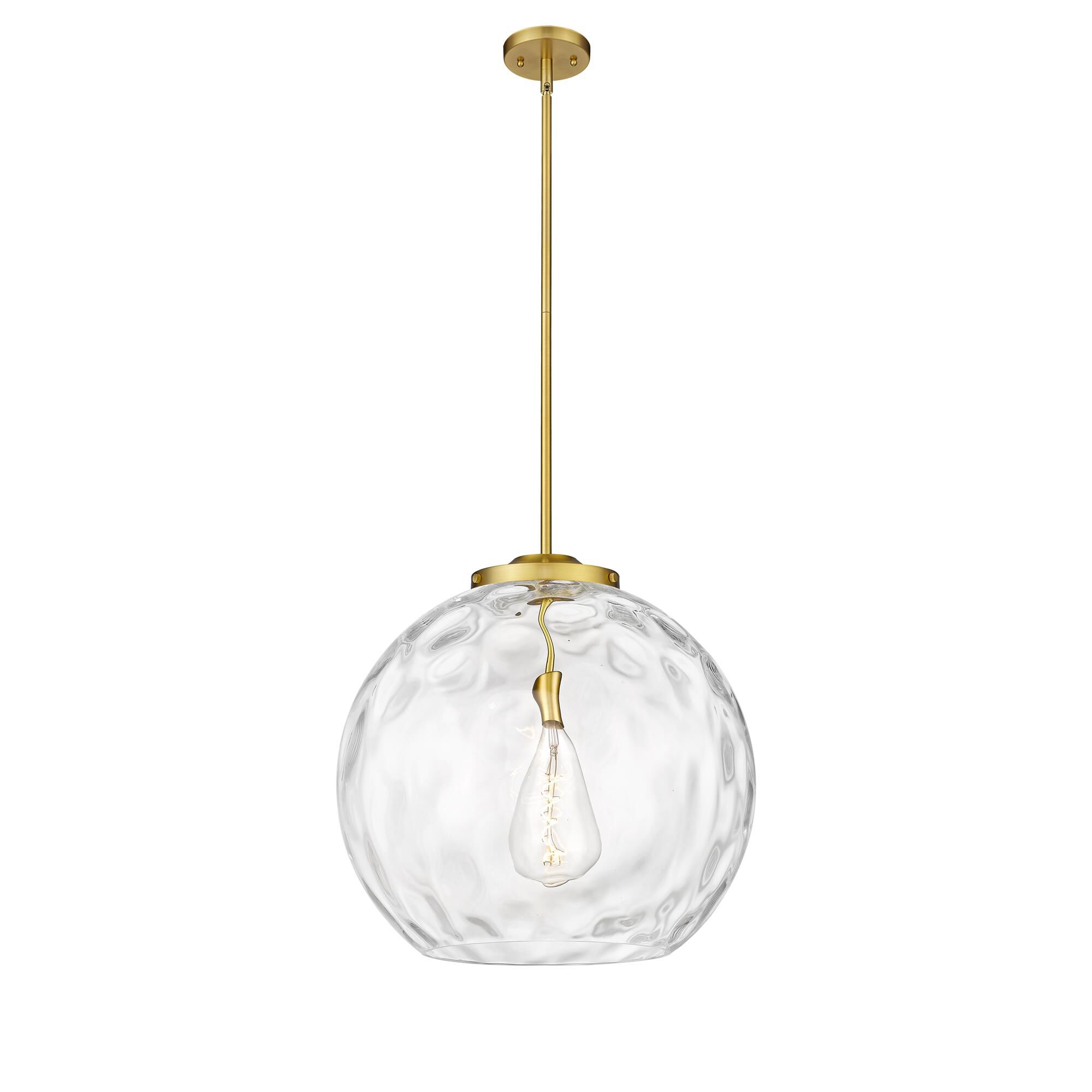 Shown in Satin Gold finish and Clear Athens Water  18