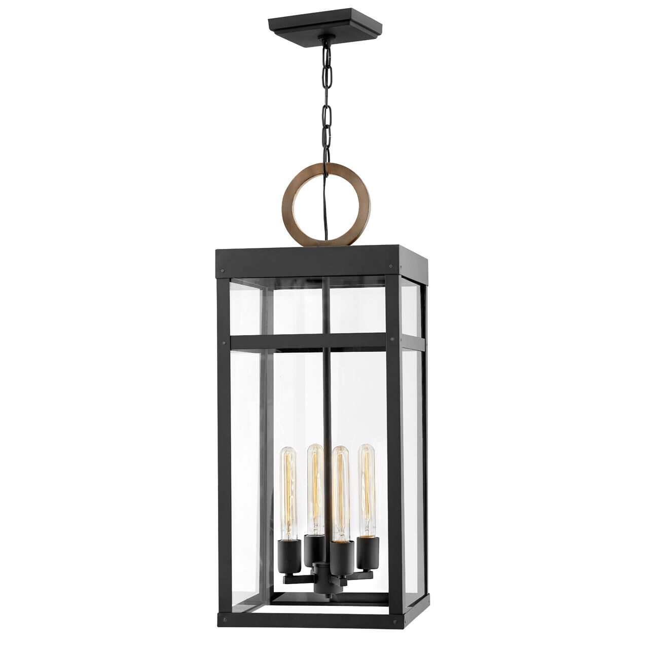 Shown in Black with Burnished Bronze Accents finish and Clear glass
