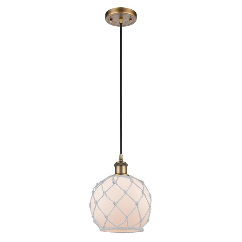 Innovations Lighting Bruno Marashlian Farmhouse Rope 8 Inch Mini Pendant