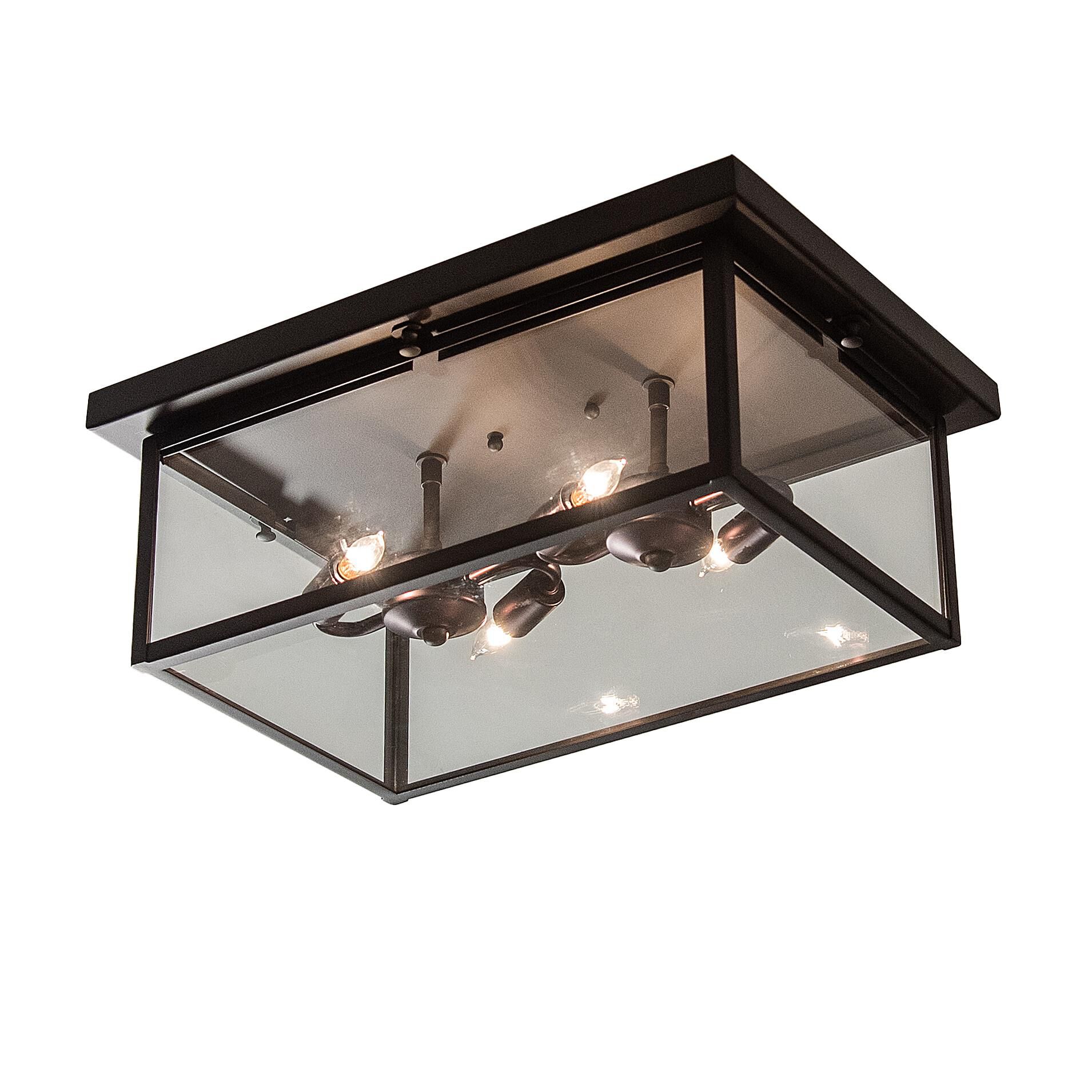 Mission 18 Inch 4 Light Flush Mount by Meyda Lighting