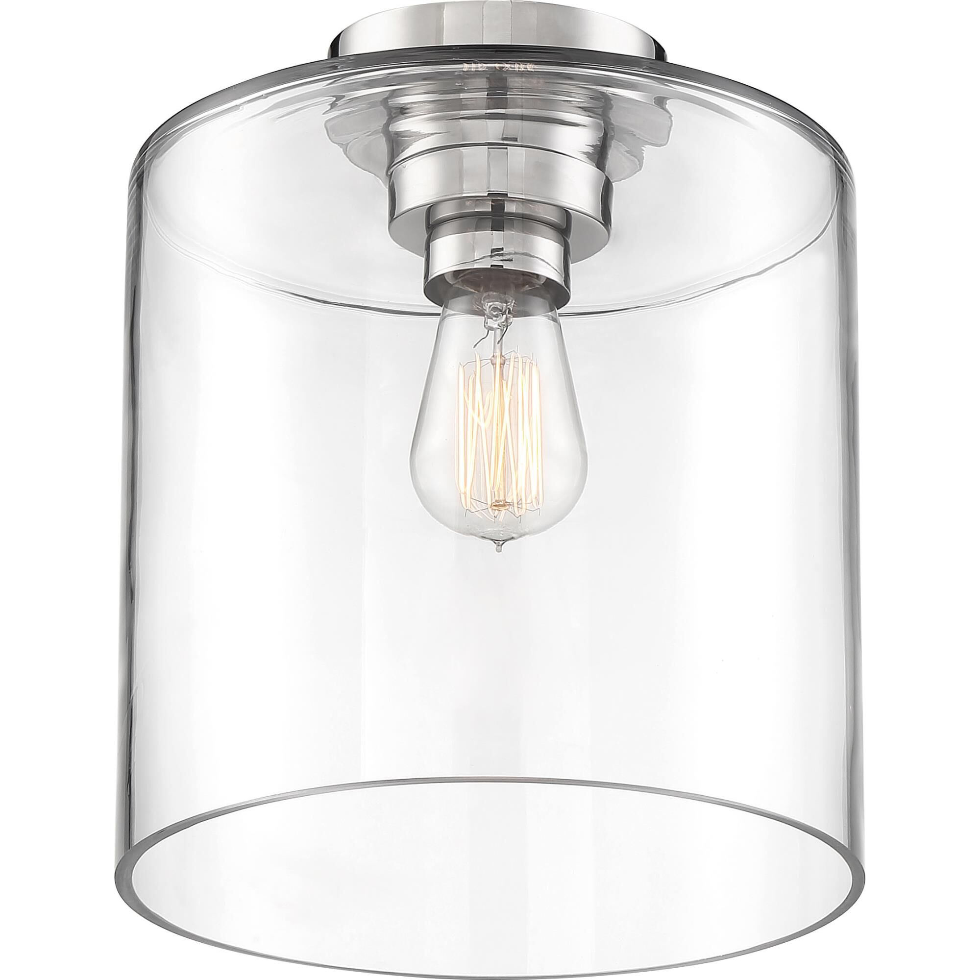 Chantecleer 9 Inch 1 Light Semi Flush Mount by Nuvo Lighting