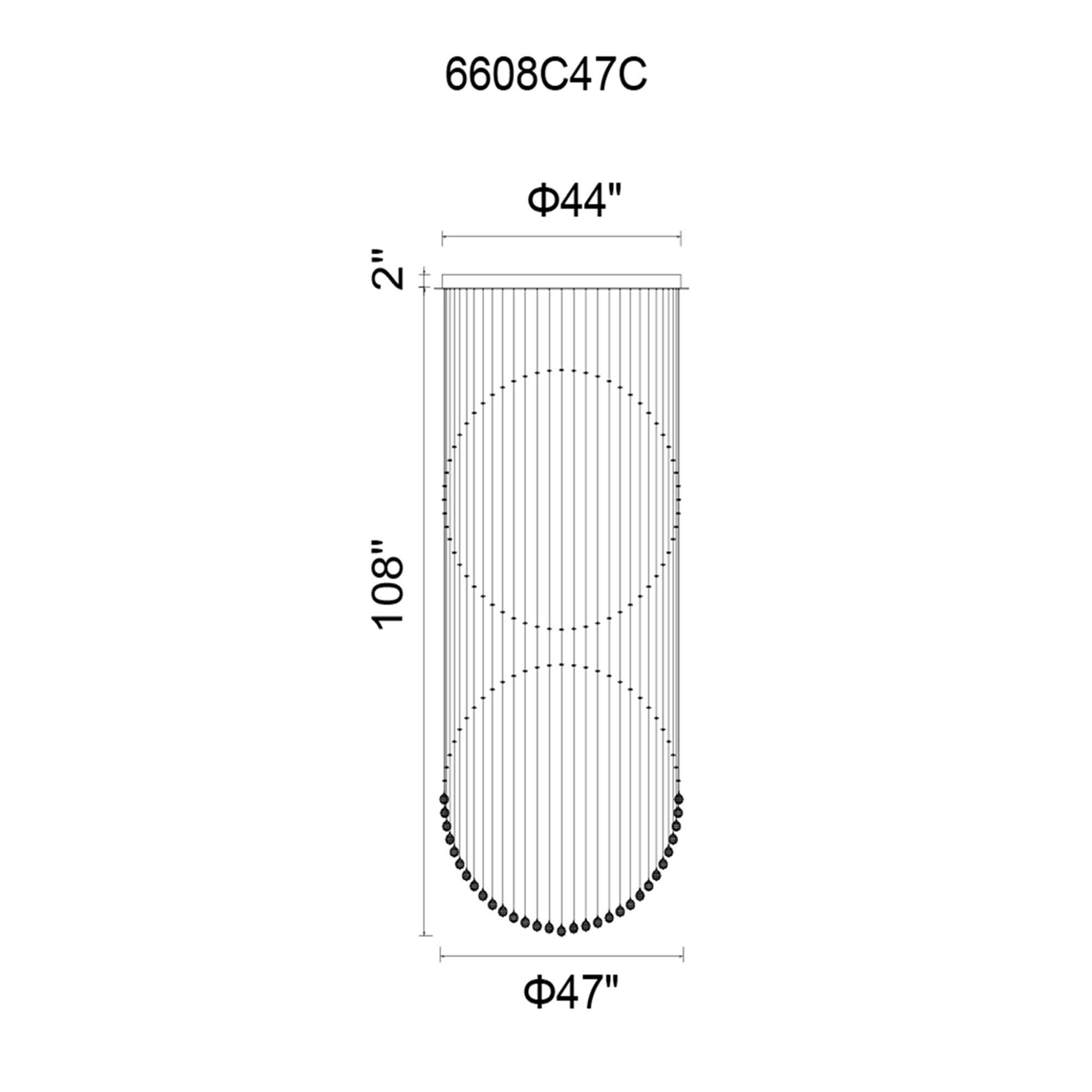 Double Sphere 47 Inch 21 Light Multi Light Pendant by CWI Lighting