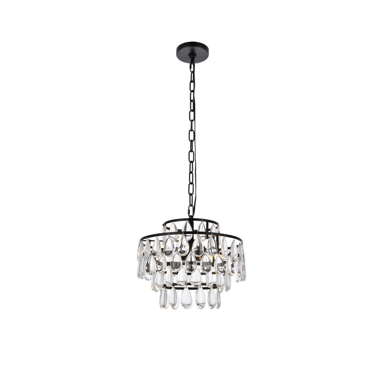 Mila 12 Inch Mini Pendant by Elegant Lighting