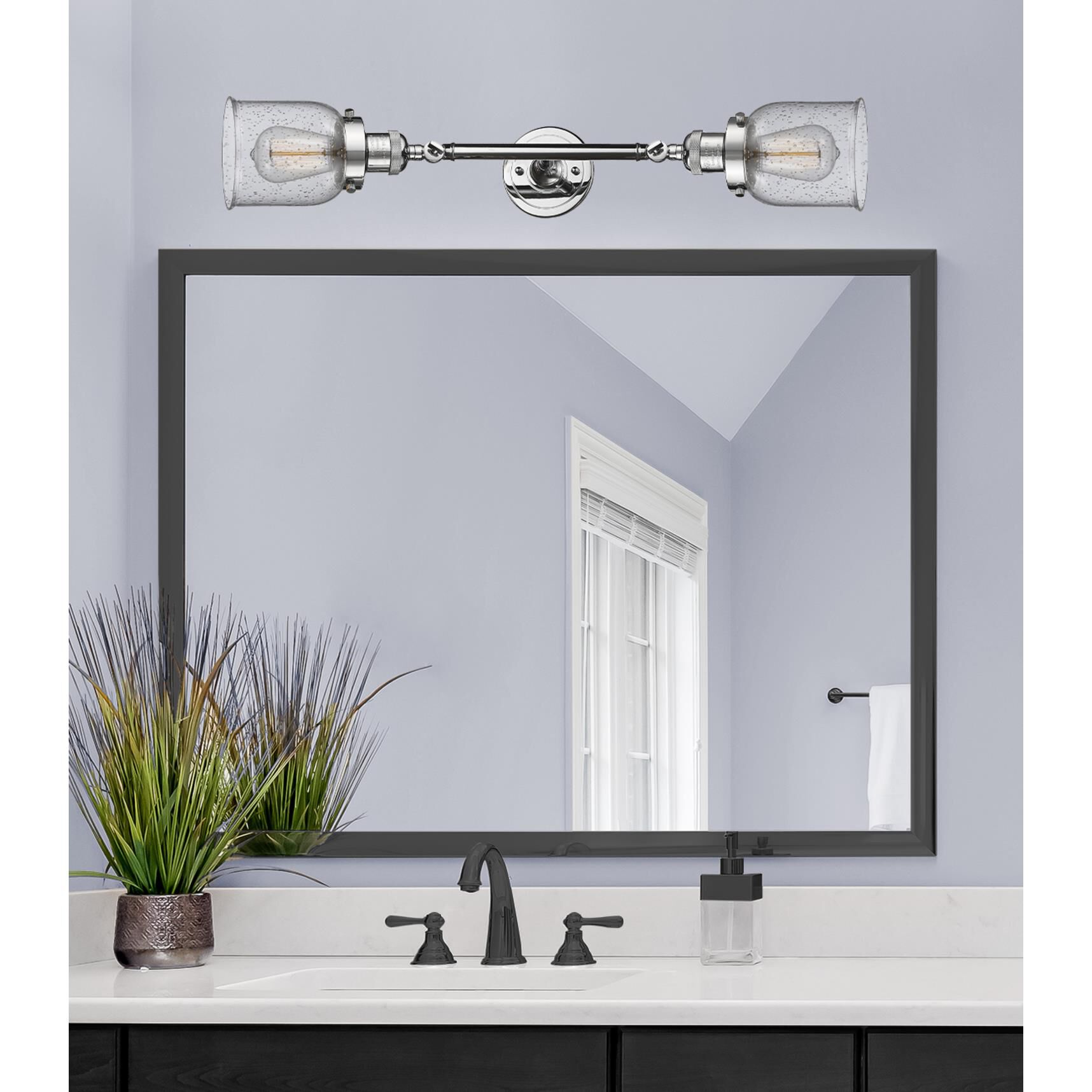 Bruno Marashlian Small Bell 23 Inch 2 Light Bath Vanity Light by Innovations Lighting