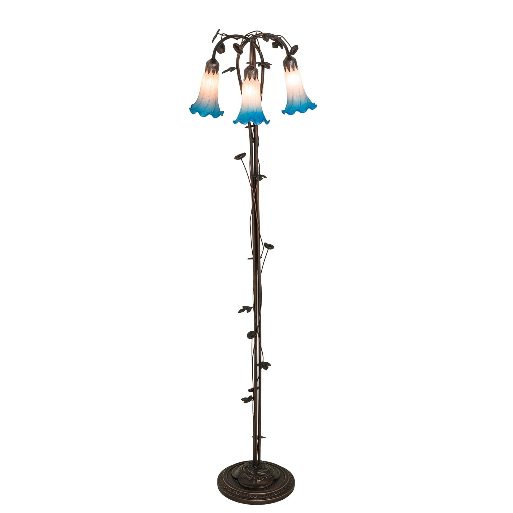 Pink and Blue 58 Inch Floor Lamp by Meyda Lighting