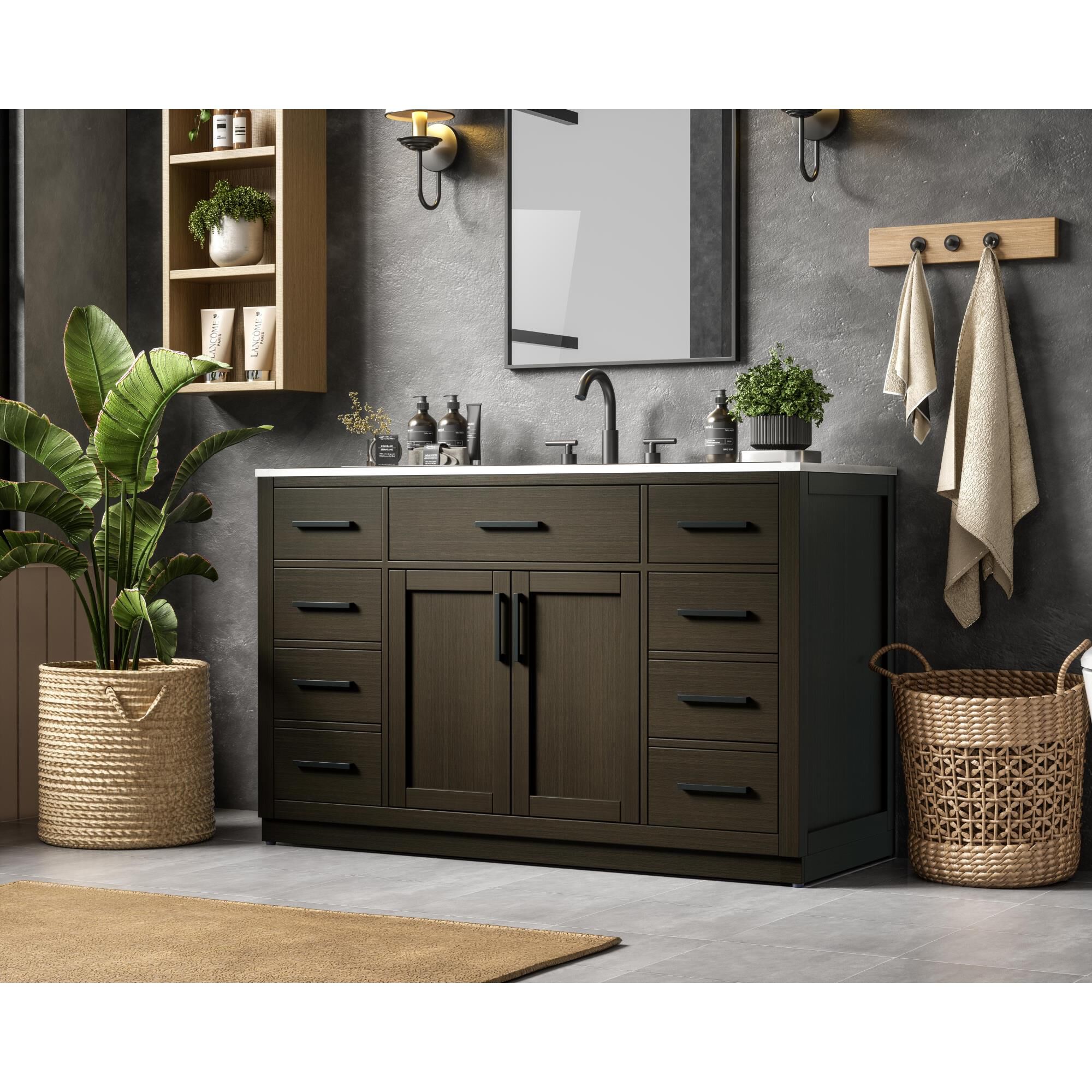 Alden 54 Inch Bath Vanity by Elegant Dcor