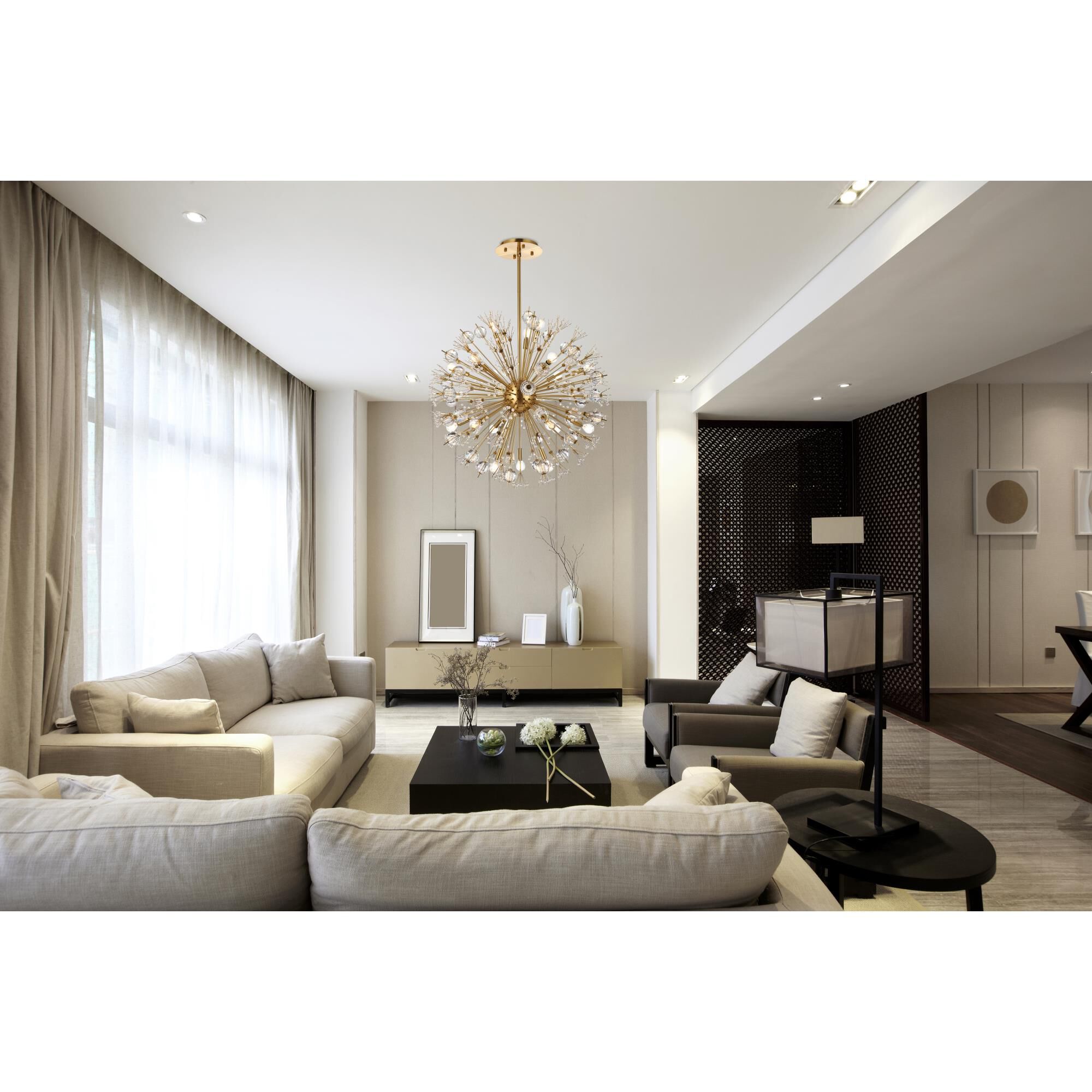 Vera 32 Inch Large Pendant by Elegant Lighting