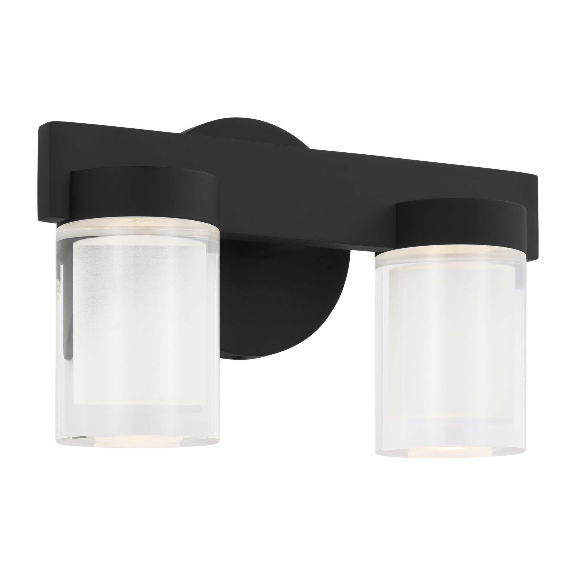 Shown in Nightshade Black finish and Crystal glass