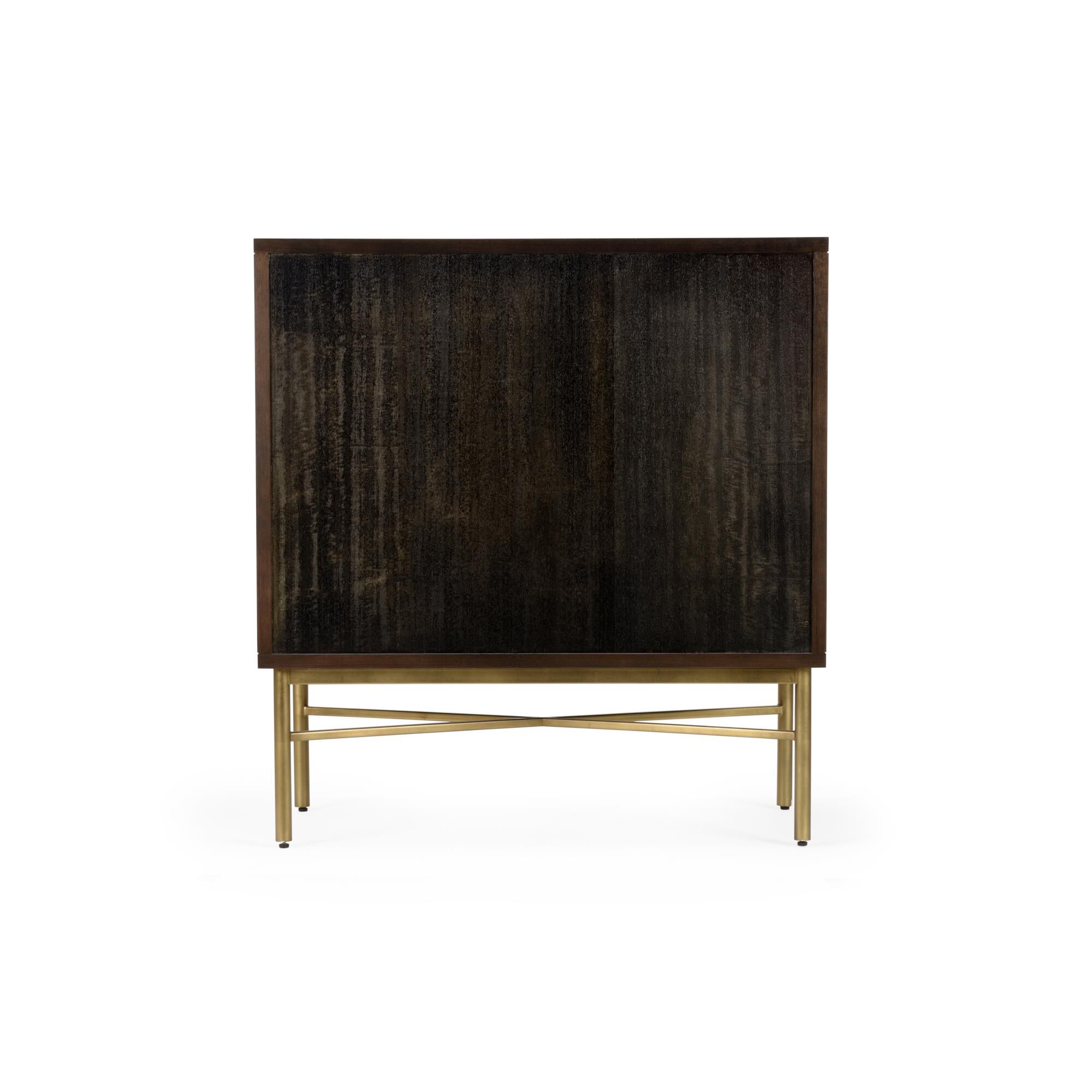 Shown in Black Walnut and Gold Leaf finish