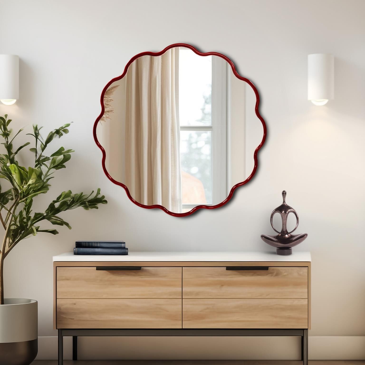 The Kushi Decorative Mirror by Howard Elliott Collection