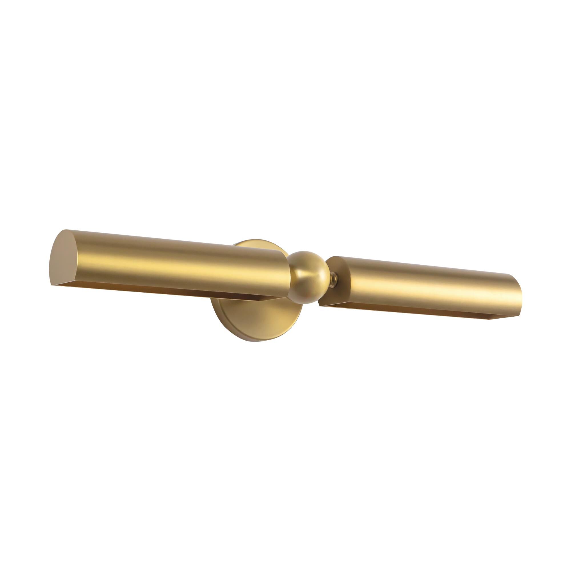 Shown in Brushed Gold finish and Steel shade