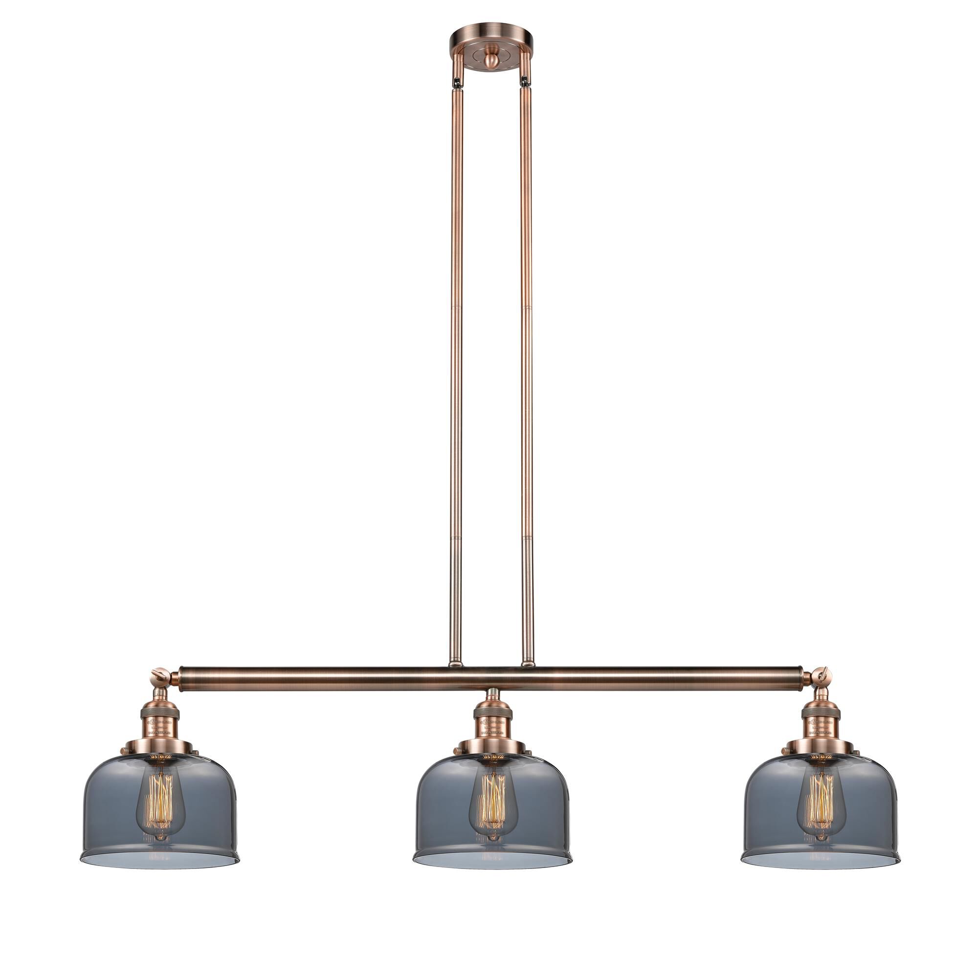 Shown in Antique Copper finish and Plated Smoked glass