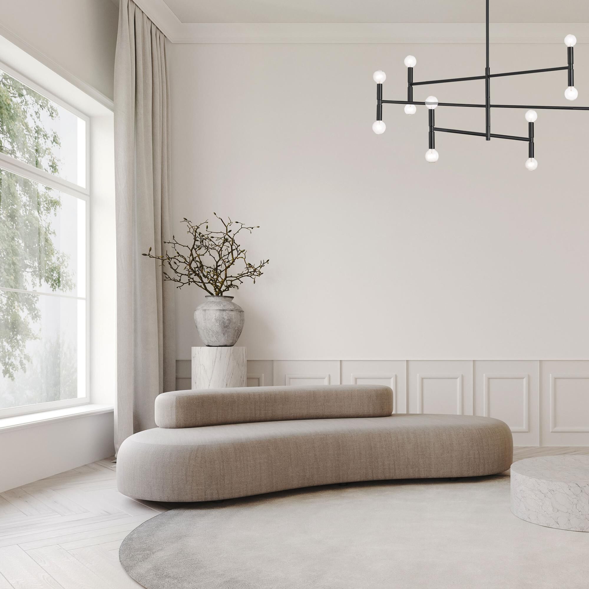 Ava 40 Inch 12 Light Chandelier by Dainolite