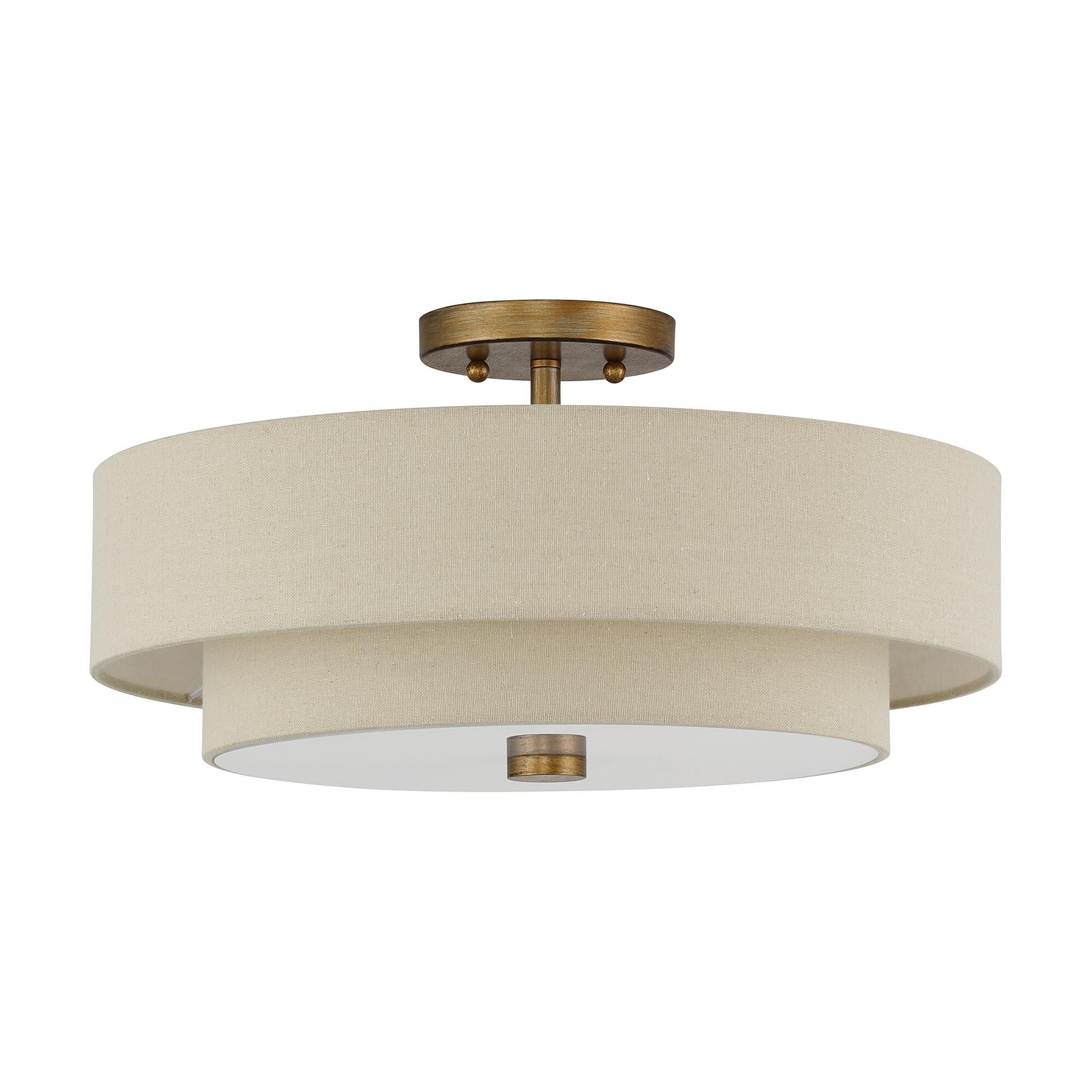 Bellingham 18 Inch Semi Flush Mount by Livex Lighting