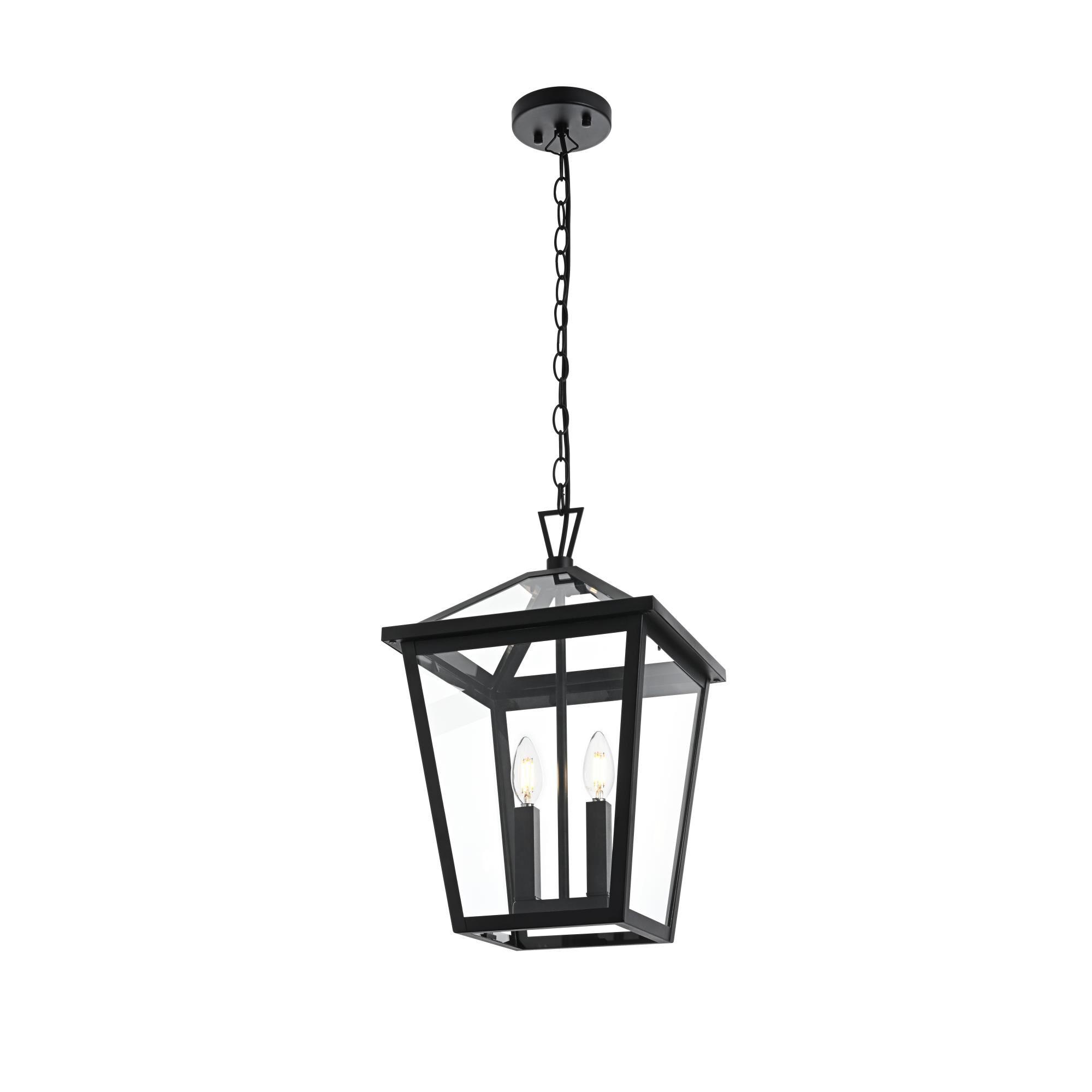 Frankford 12 Inch Outdoor Hanging Lantern by Elegant Lighting