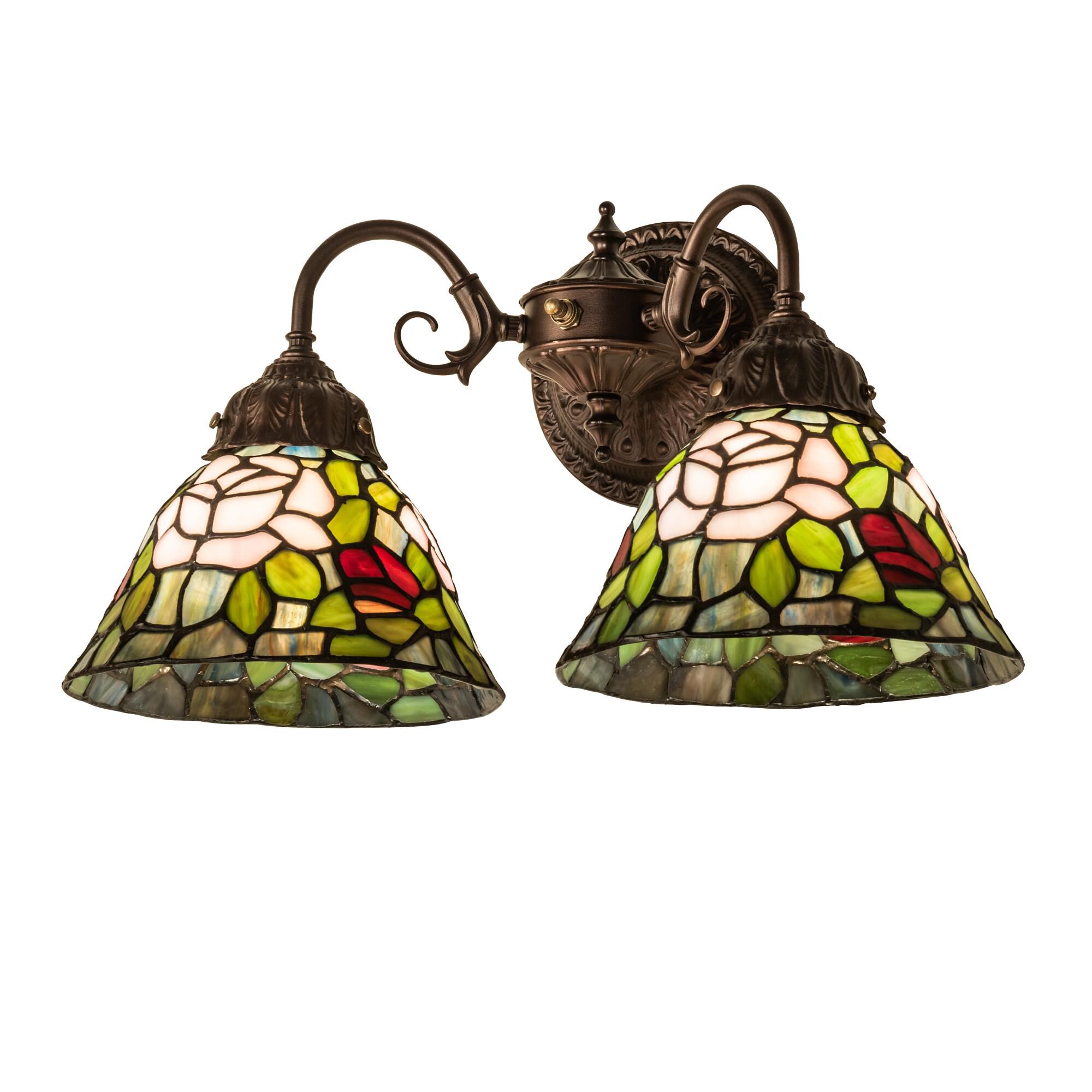 Shown with Petal Pink-Red-Plum-Garden Green glass