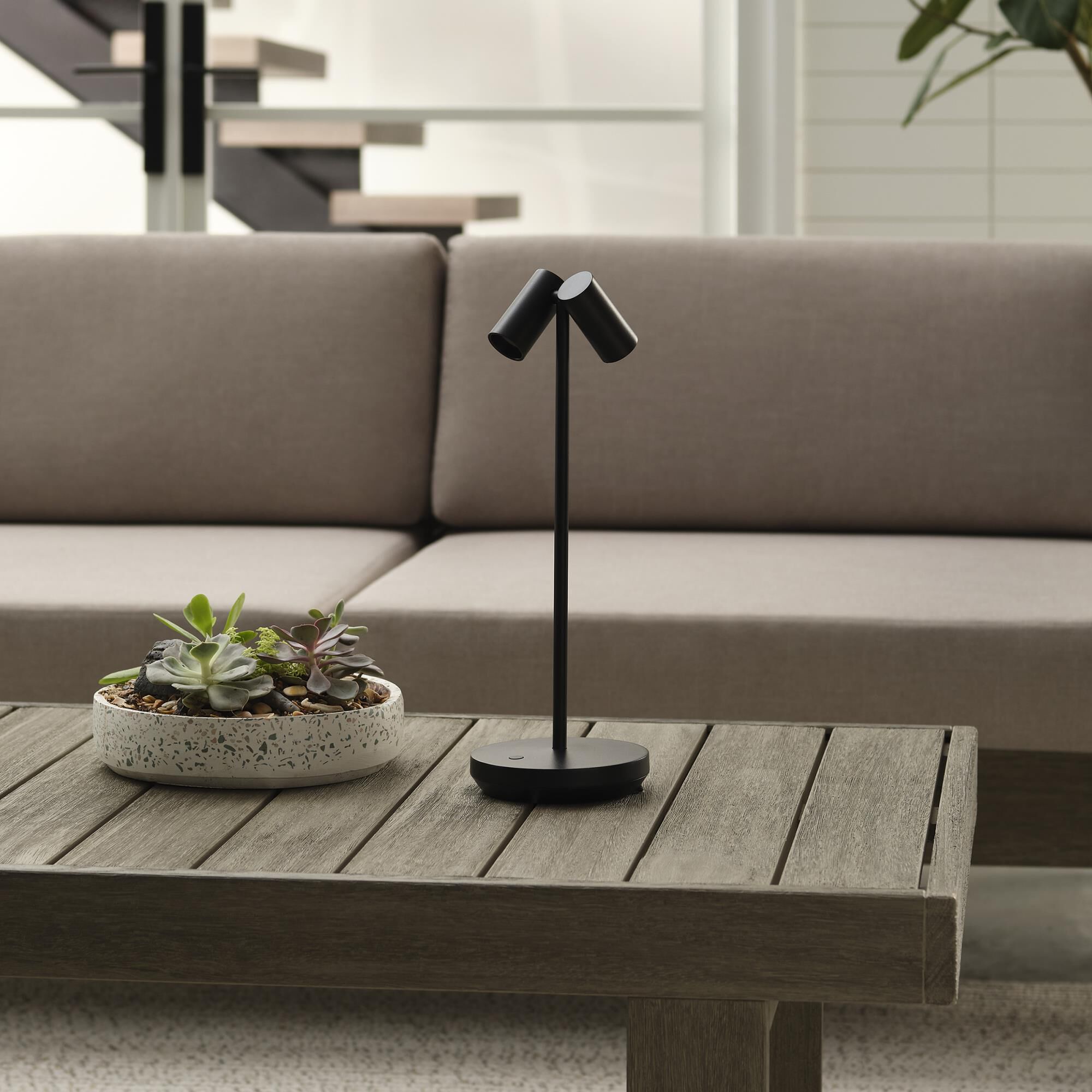 Shown in Black finish and Fluted glass