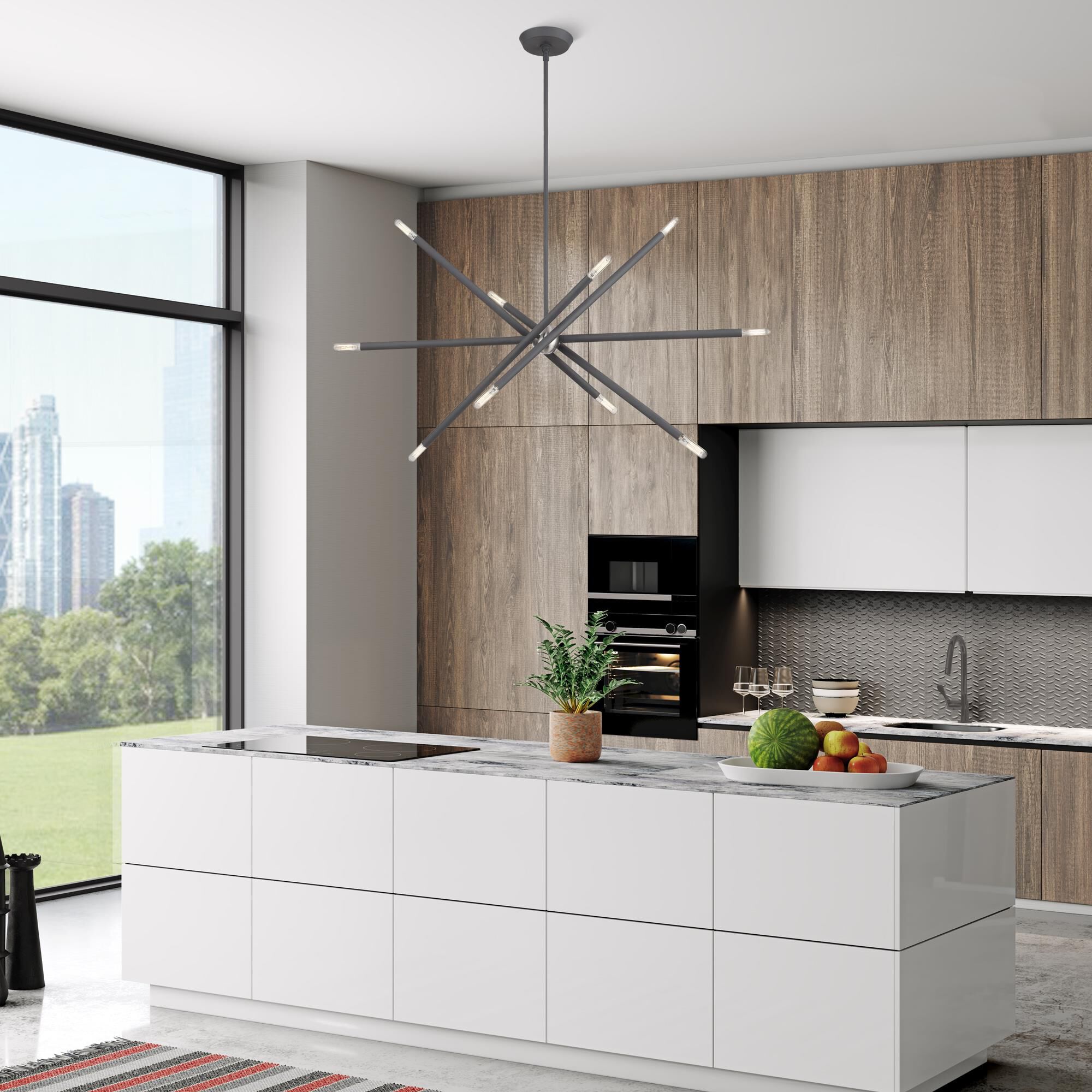 Shown in Scandinavian Gray with Brushed Nickel Accents finish