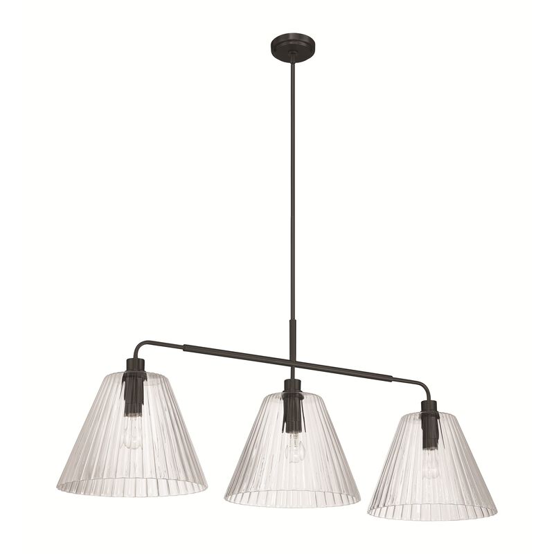 Pleated 49 Inch Linear Chandelier by Craftmade