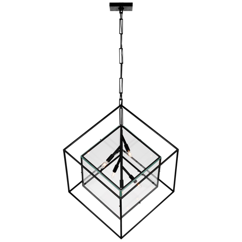 Kelly Wearstler Cubed 28 Inch LED Large Pendant by Visual Comfort Signature Collection