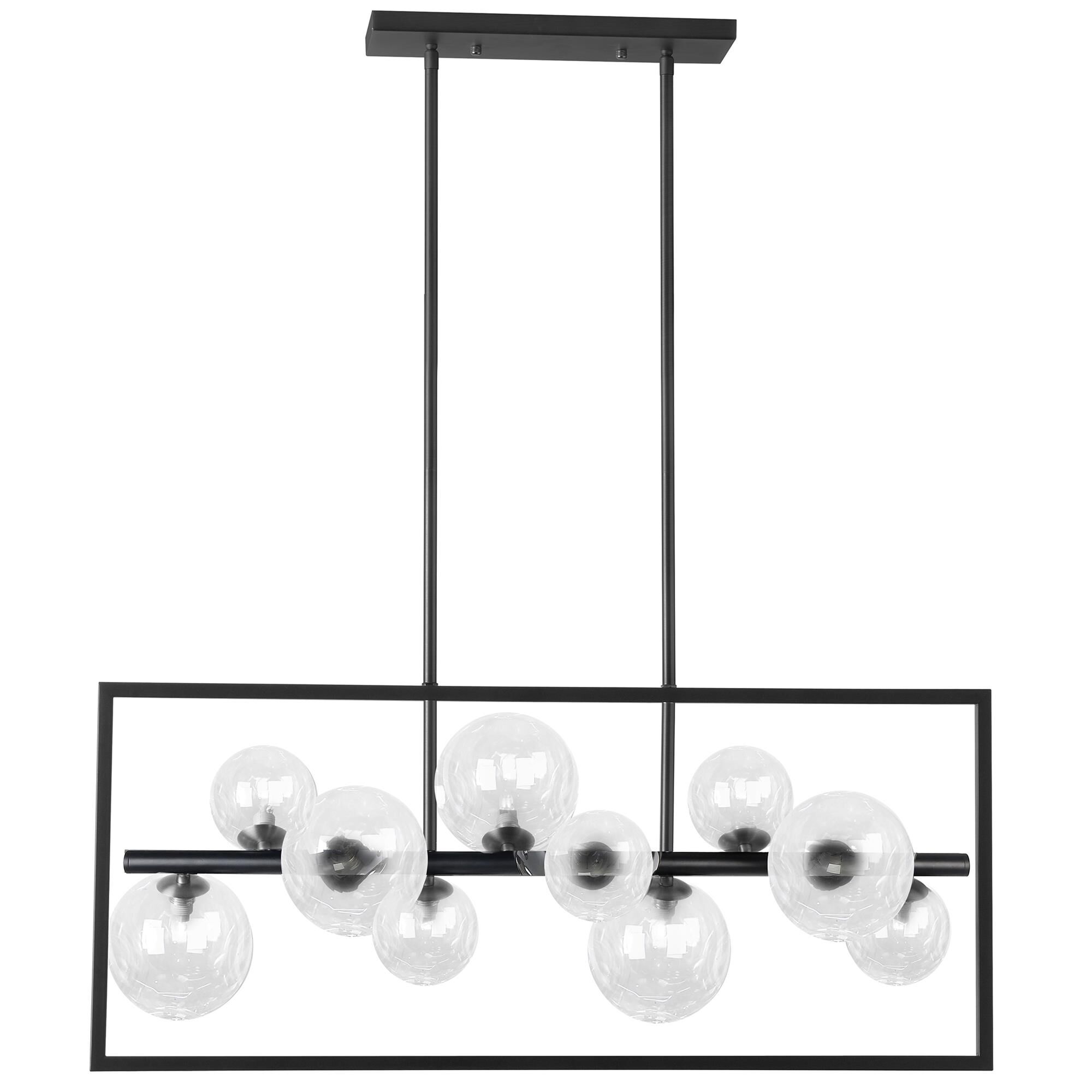 Glasgow 33 Inch 10 Light Linear Suspension Light by Dainolite