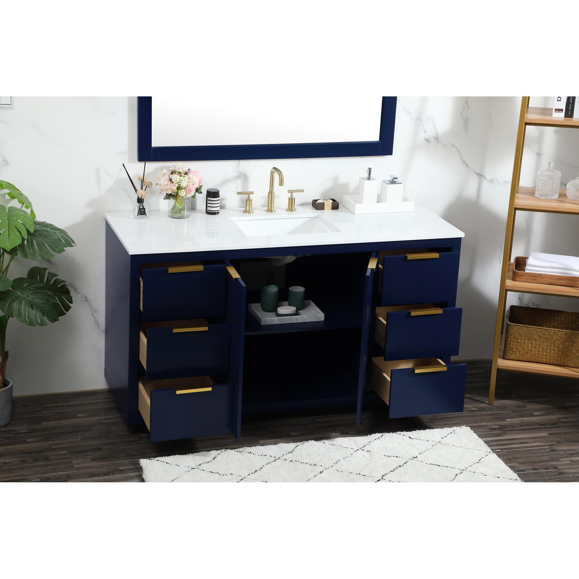 Blake 60 Inch Bath Vanity by Elegant Decor