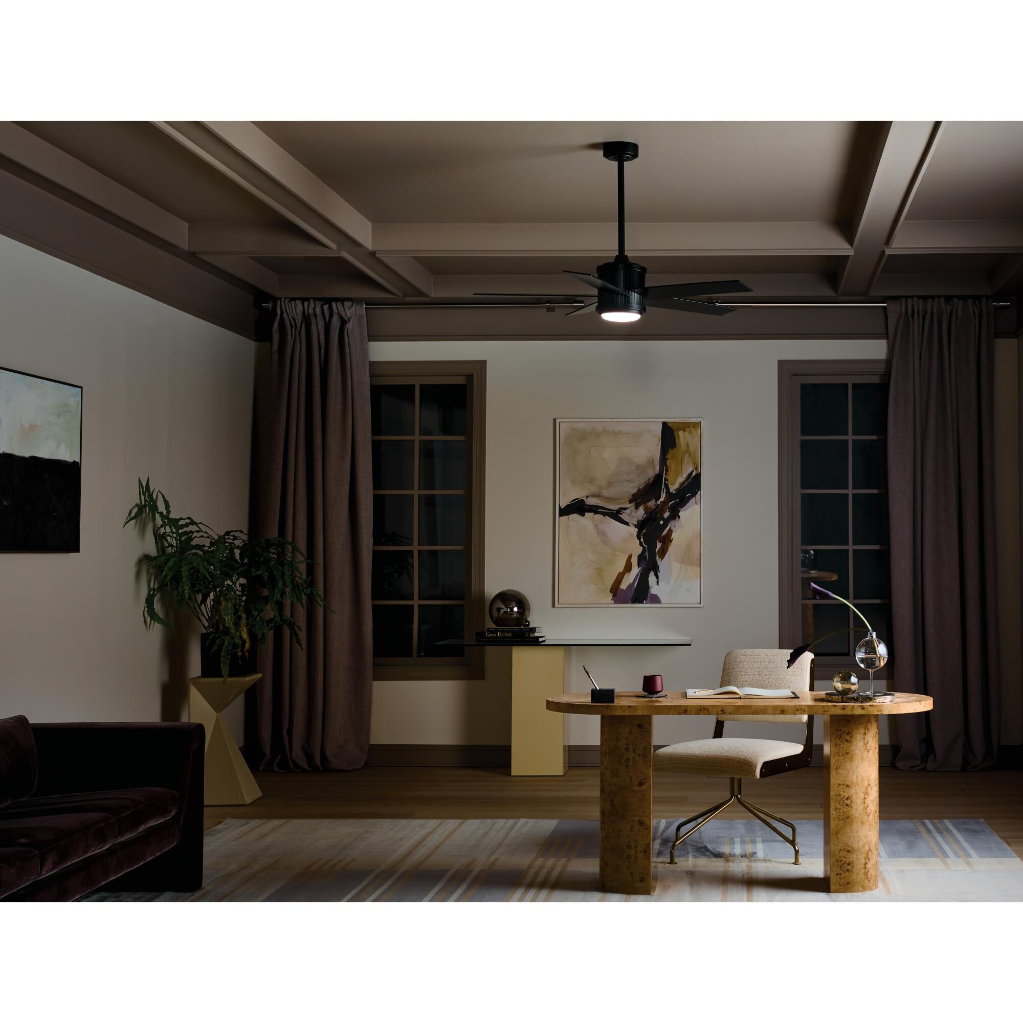 Brahm 48 Inch Ceiling Fan with Light Kit by Kichler Lighting