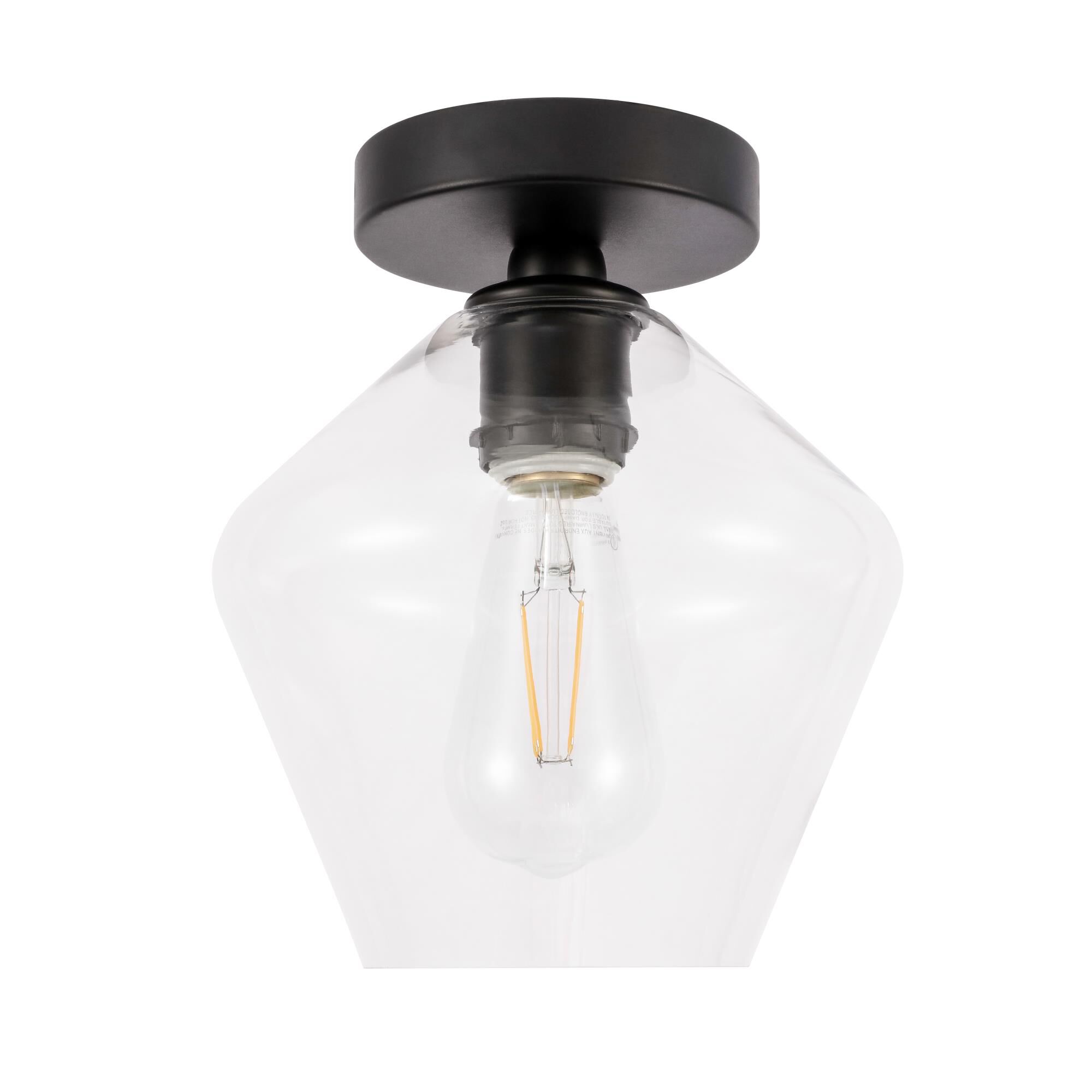 Gene 8 Inch Semi Flush Mount by Elegant Lighting
