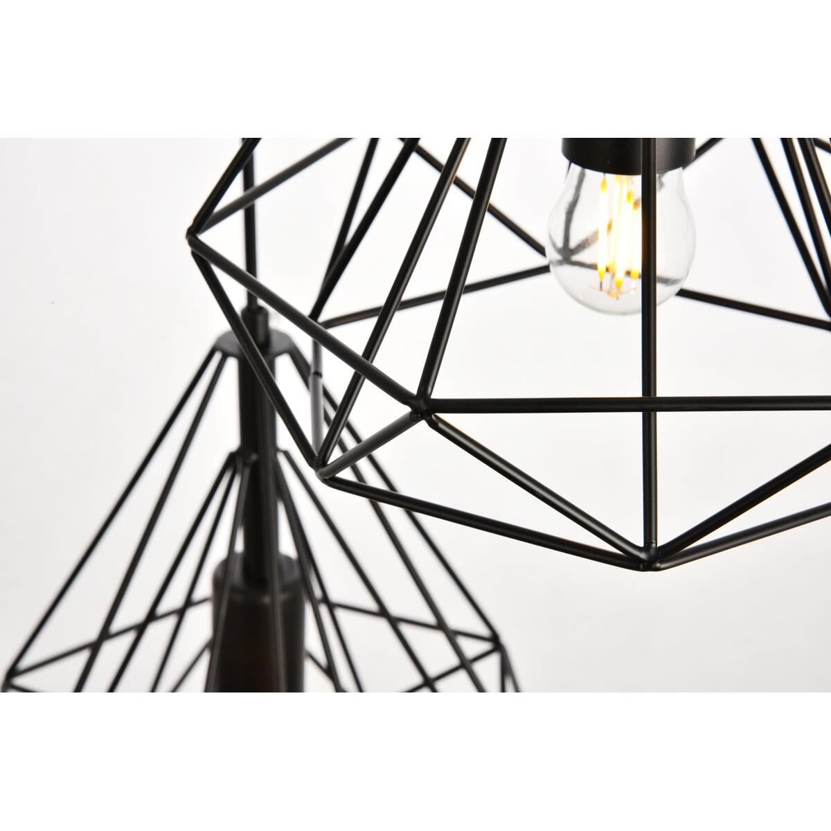 Jago 18 Inch 3 Light Multi Light Pendant by Elegant Lighting