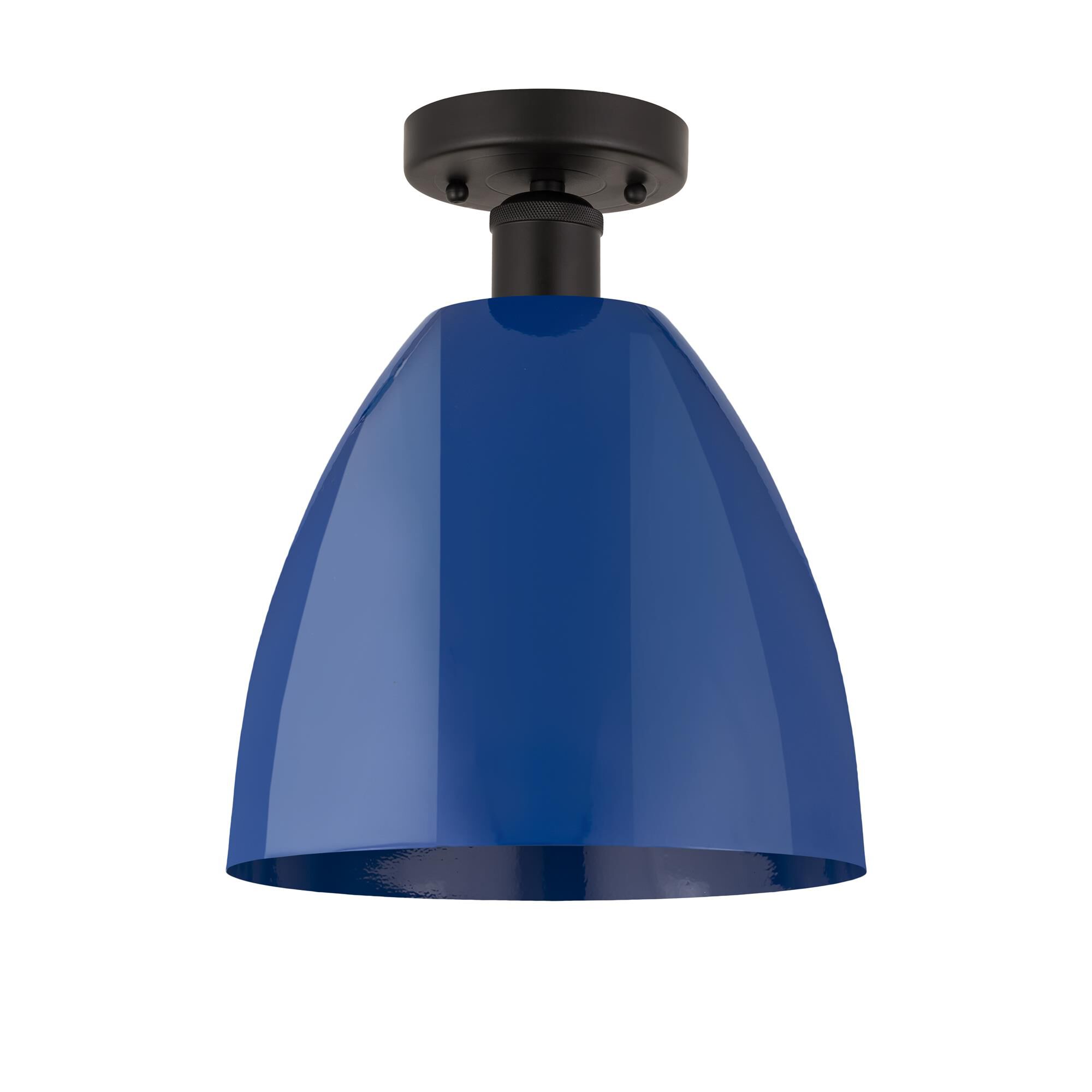 Shown in Oil Rubbed Bronze and Blue finish and Blue Metal shade